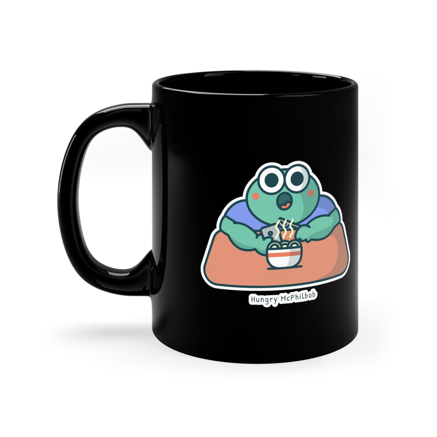 Hungry McPhilbob 11oz Black Mug