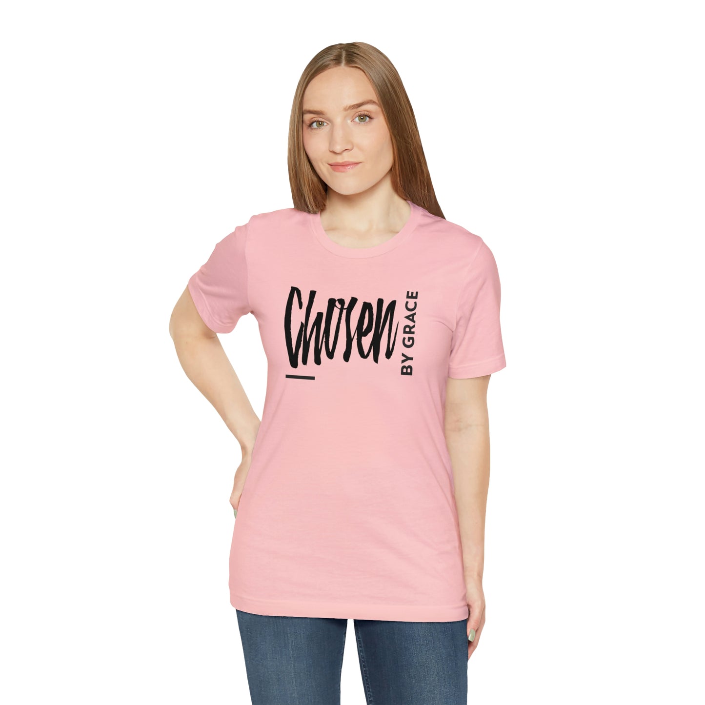 Chosen By Grace Sideways Unisex Jersey Short Sleeve Tee