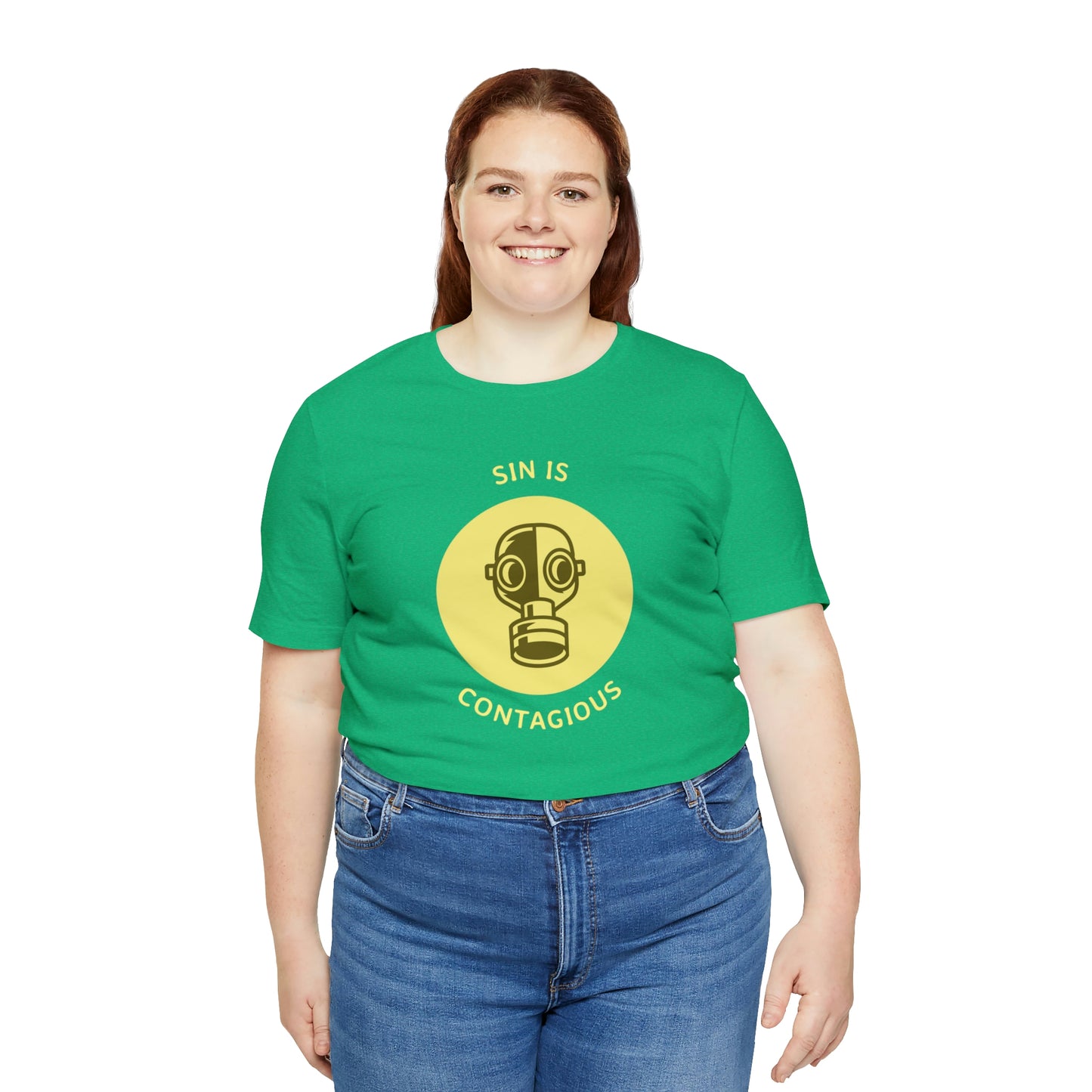 Sin is Contagious Unisex Jersey Short Sleeve Tee