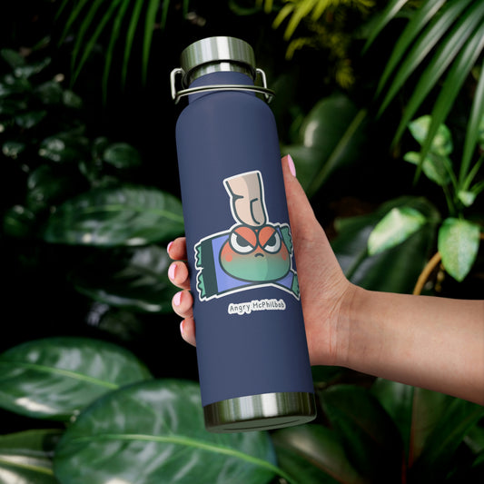 Angry McPhilbob Copper Vacuum Insulated Bottle, 22oz