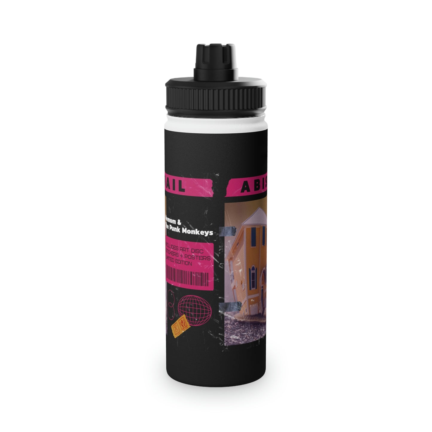 Abisnail Stainless Steel Water Bottle, Sports Lid