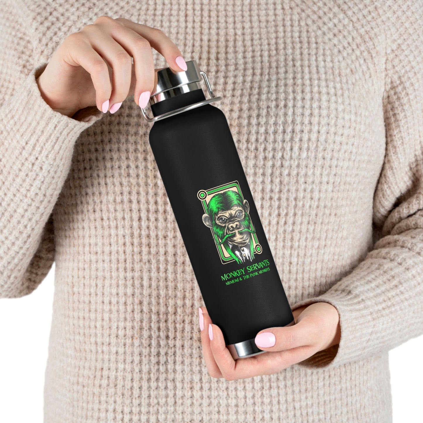 Monkey Servants 22oz Vacuum Insulated Bottle