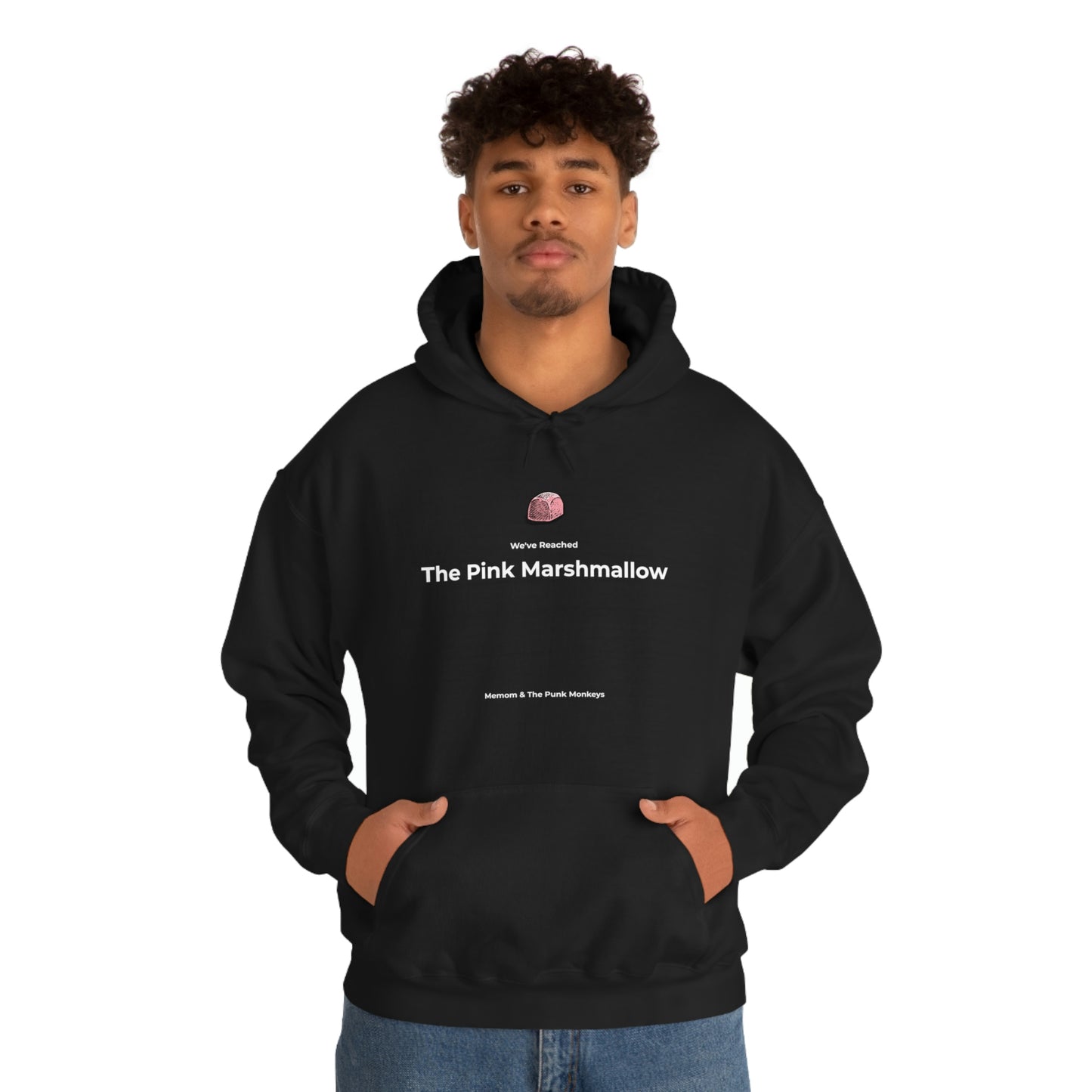 We've Reached the Pink Marshmallow Unisex Heavy Blend™ Hooded Sweatshirt