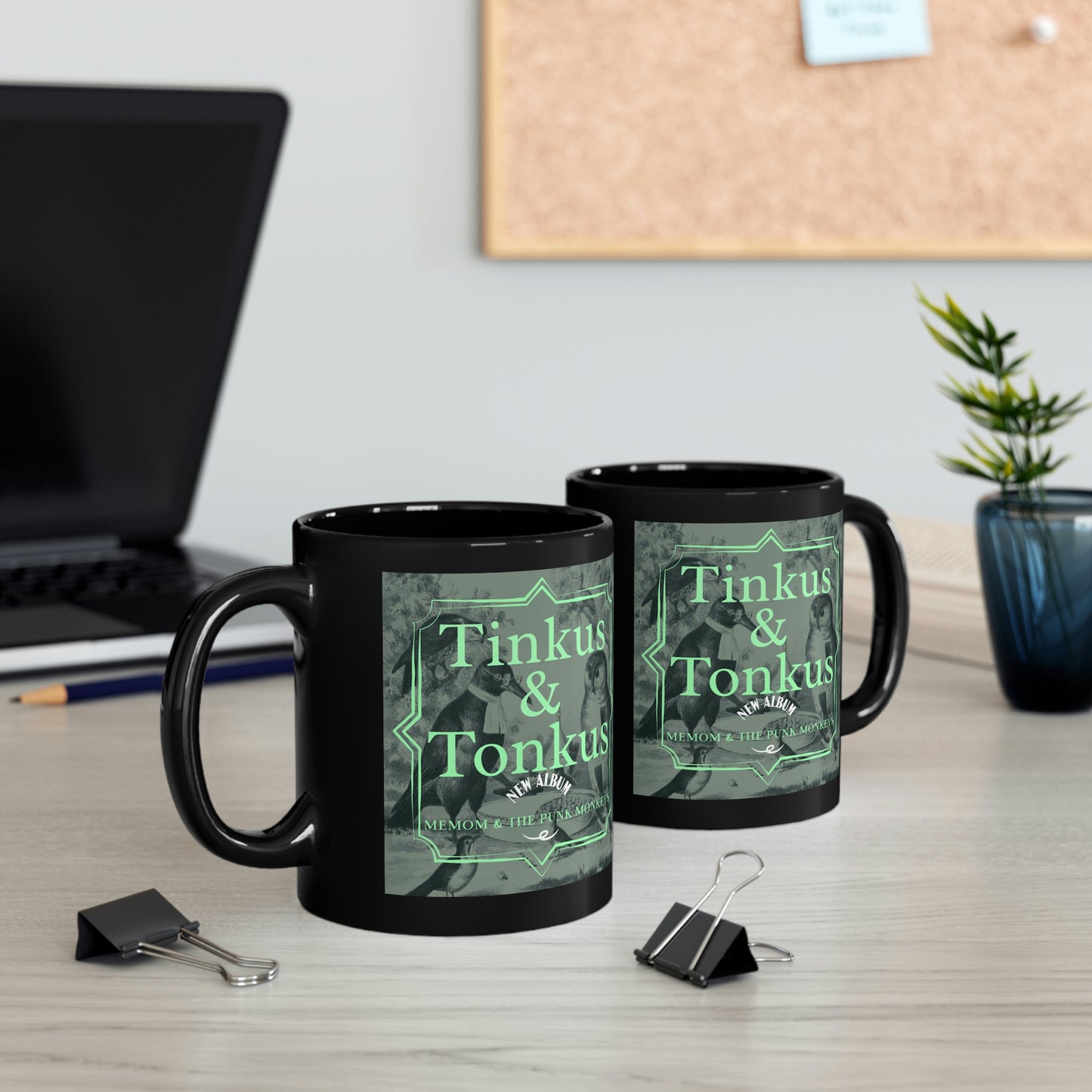 Tinkus & Tonkus 11oz Black Mug