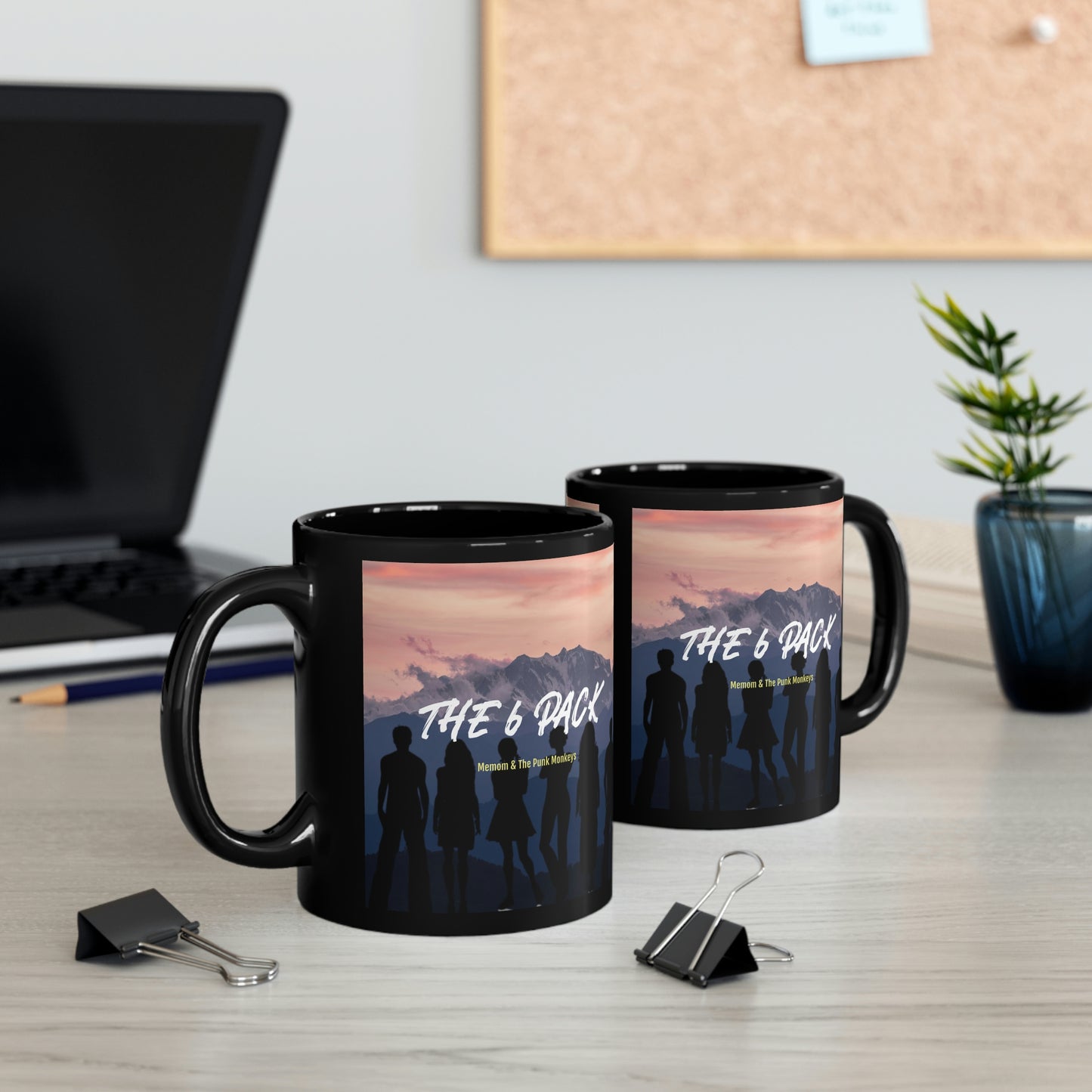 The 6 Pack 11oz Black Mug