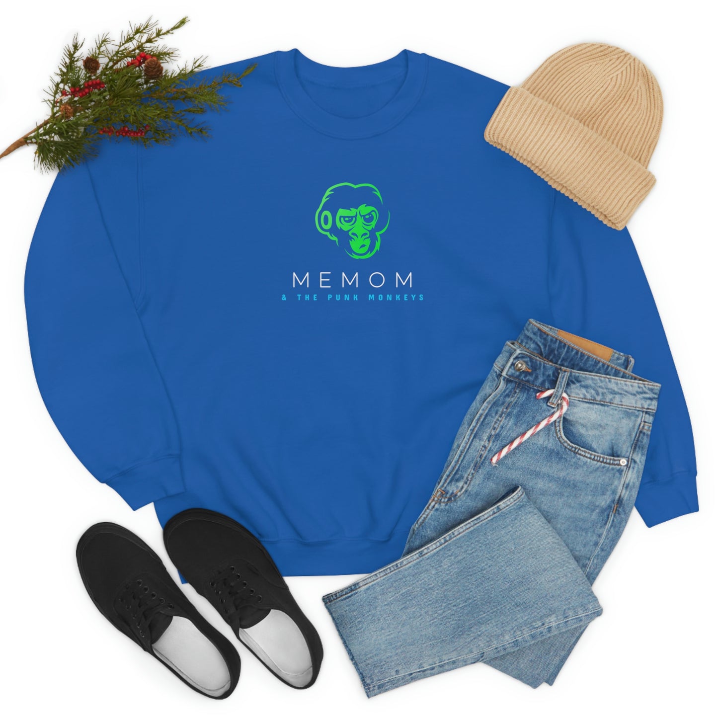 Memom and the Punk Monkeys Unisex Heavy Blend™ Crewneck Sweatshirt