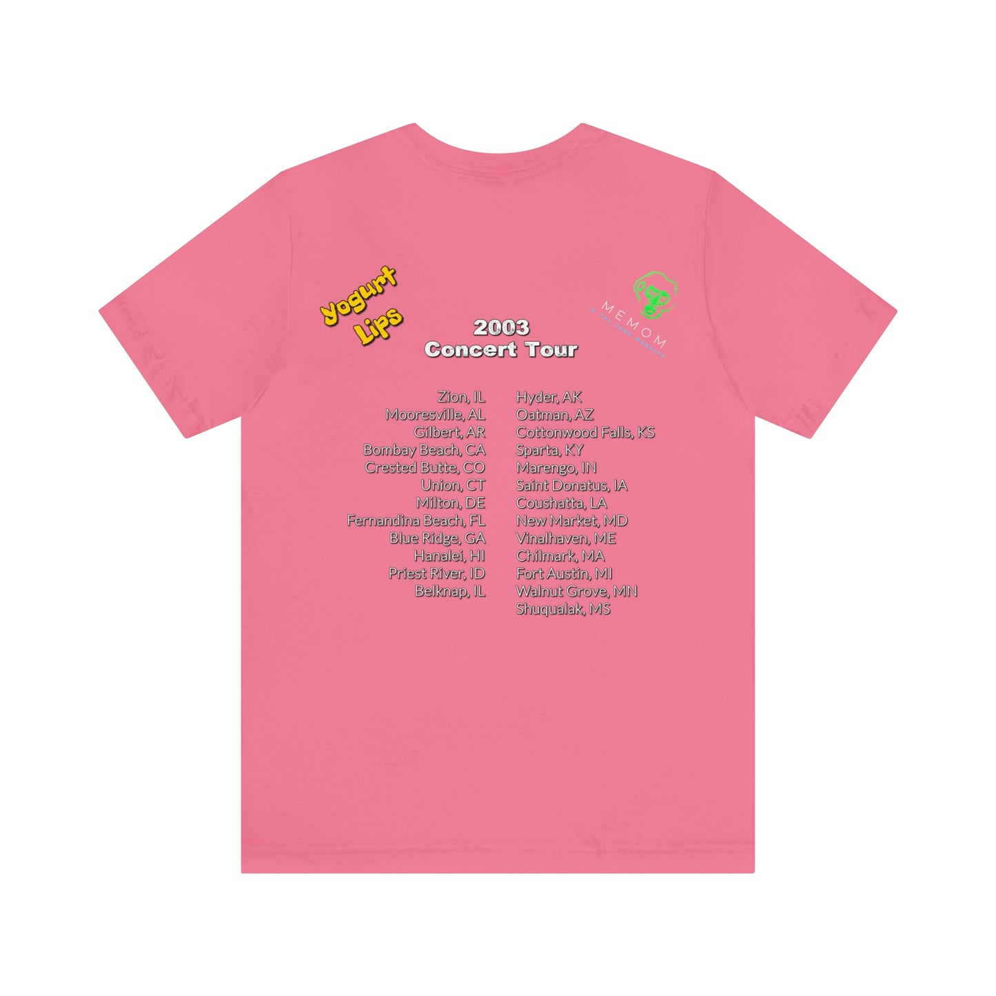 Yogurt Lips 2003 Concert Tour  Unisex Jersey Short Sleeve Tee