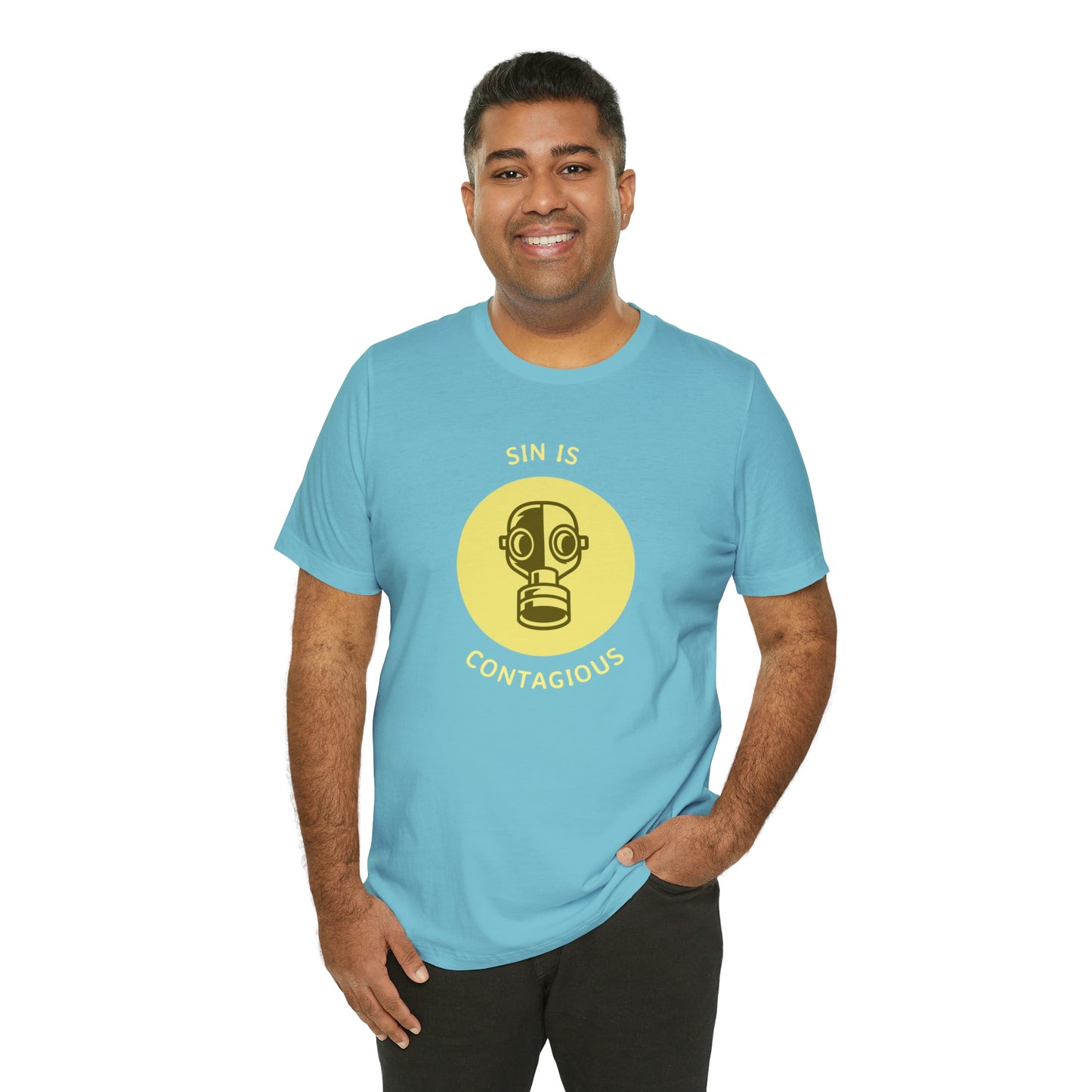 Sin is Contagious Unisex Jersey Short Sleeve Tee