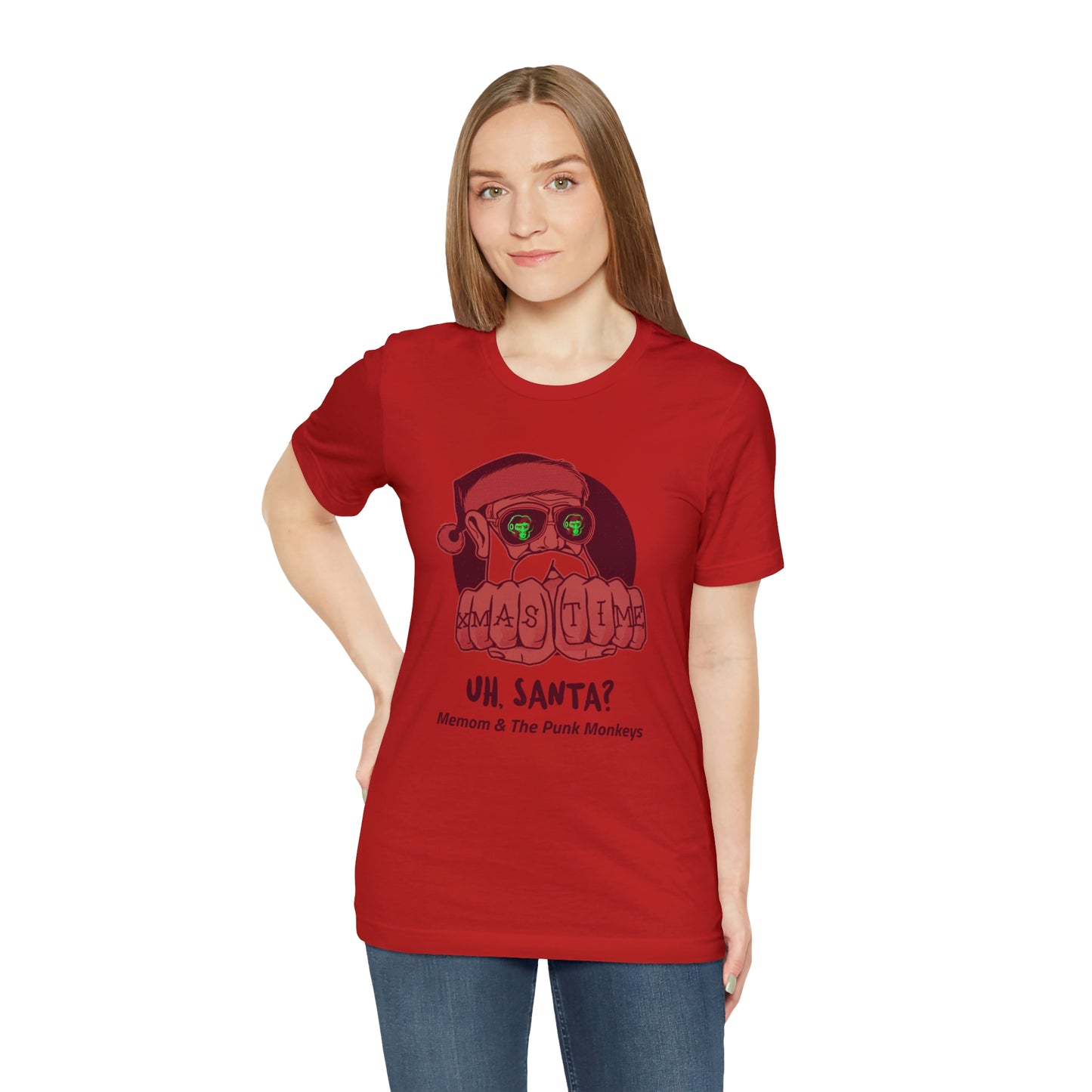 Uh, Santa? Unisex Jersey Short Sleeve Tee