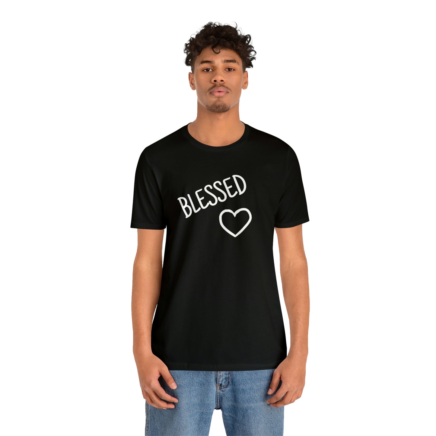Blessed Heart Unisex Jersey Short Sleeve Tee
