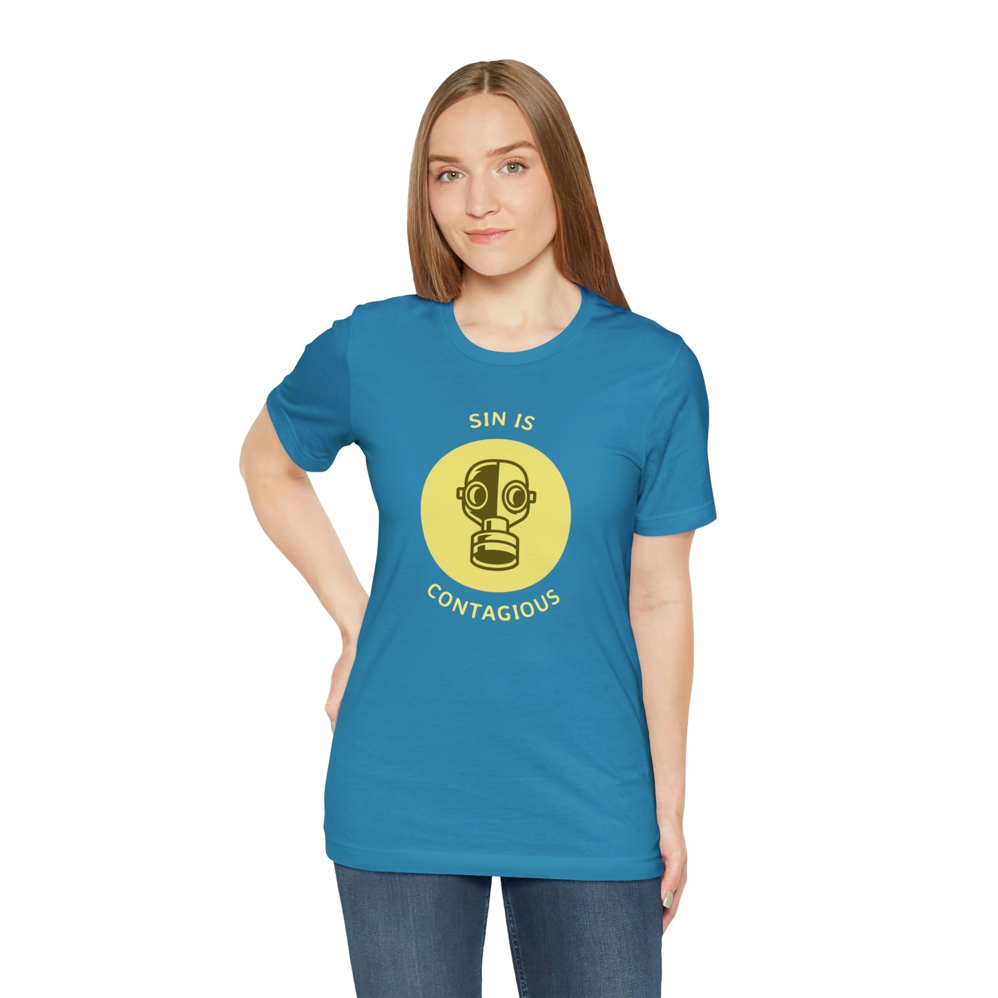 Sin is Contagious Unisex Jersey Short Sleeve Tee