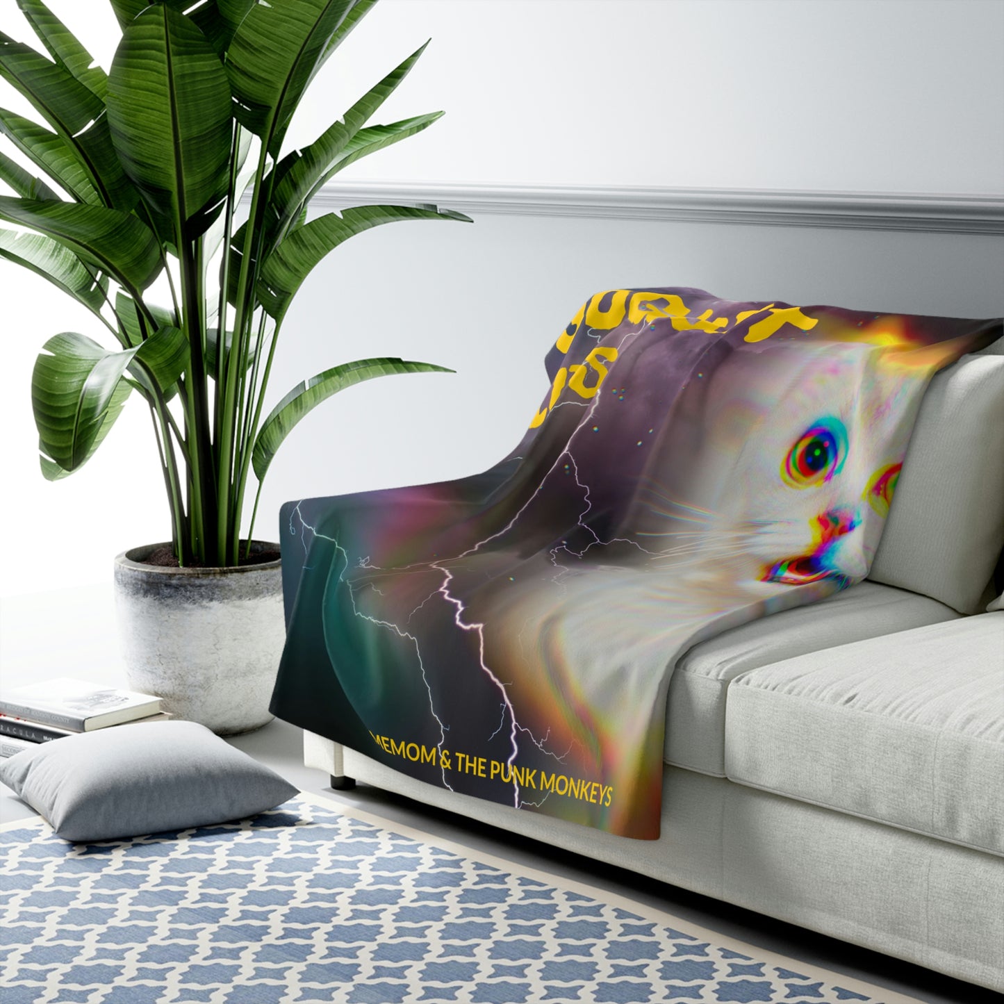 Yogurt Lips Sherpa Fleece Blanket