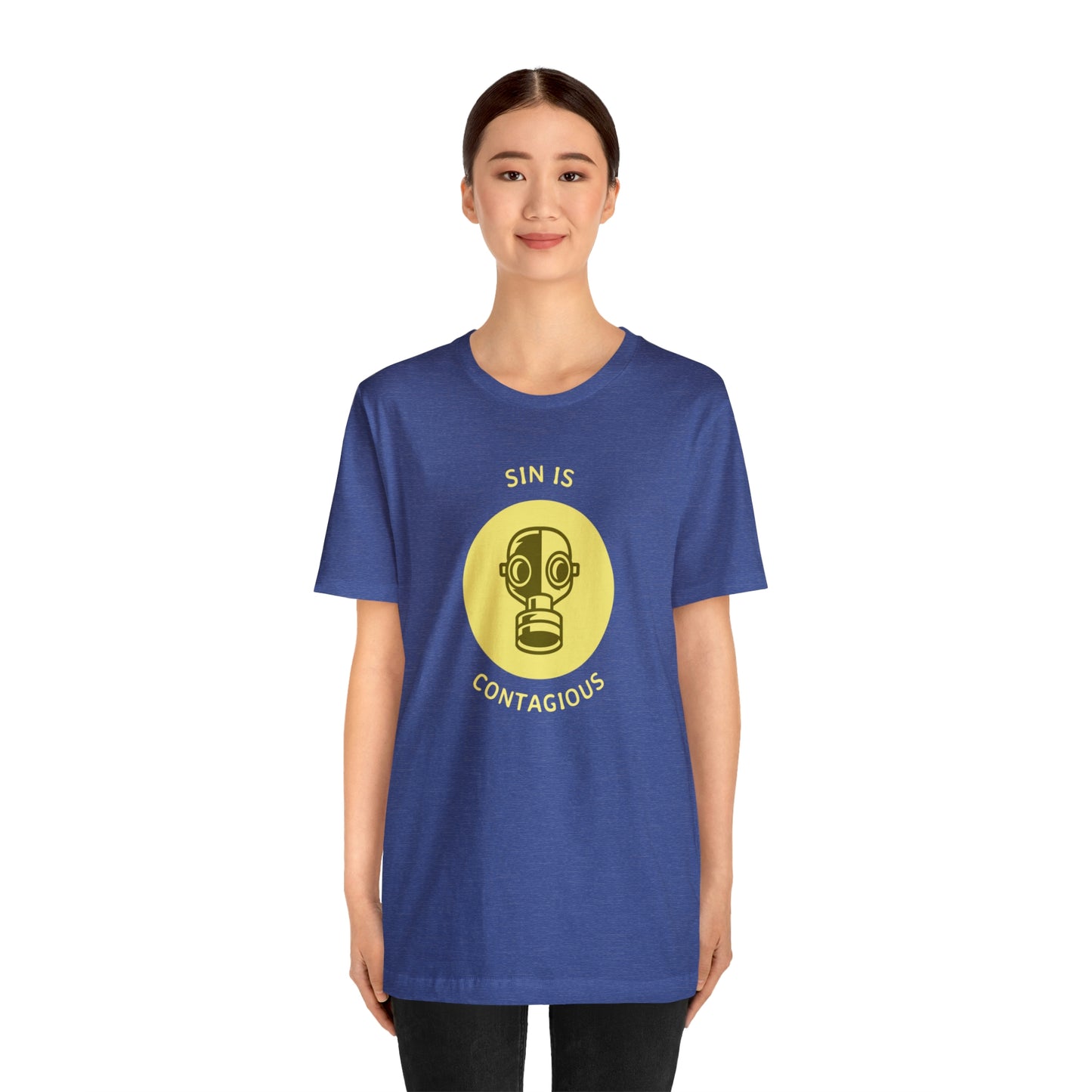 Sin is Contagious Unisex Jersey Short Sleeve Tee