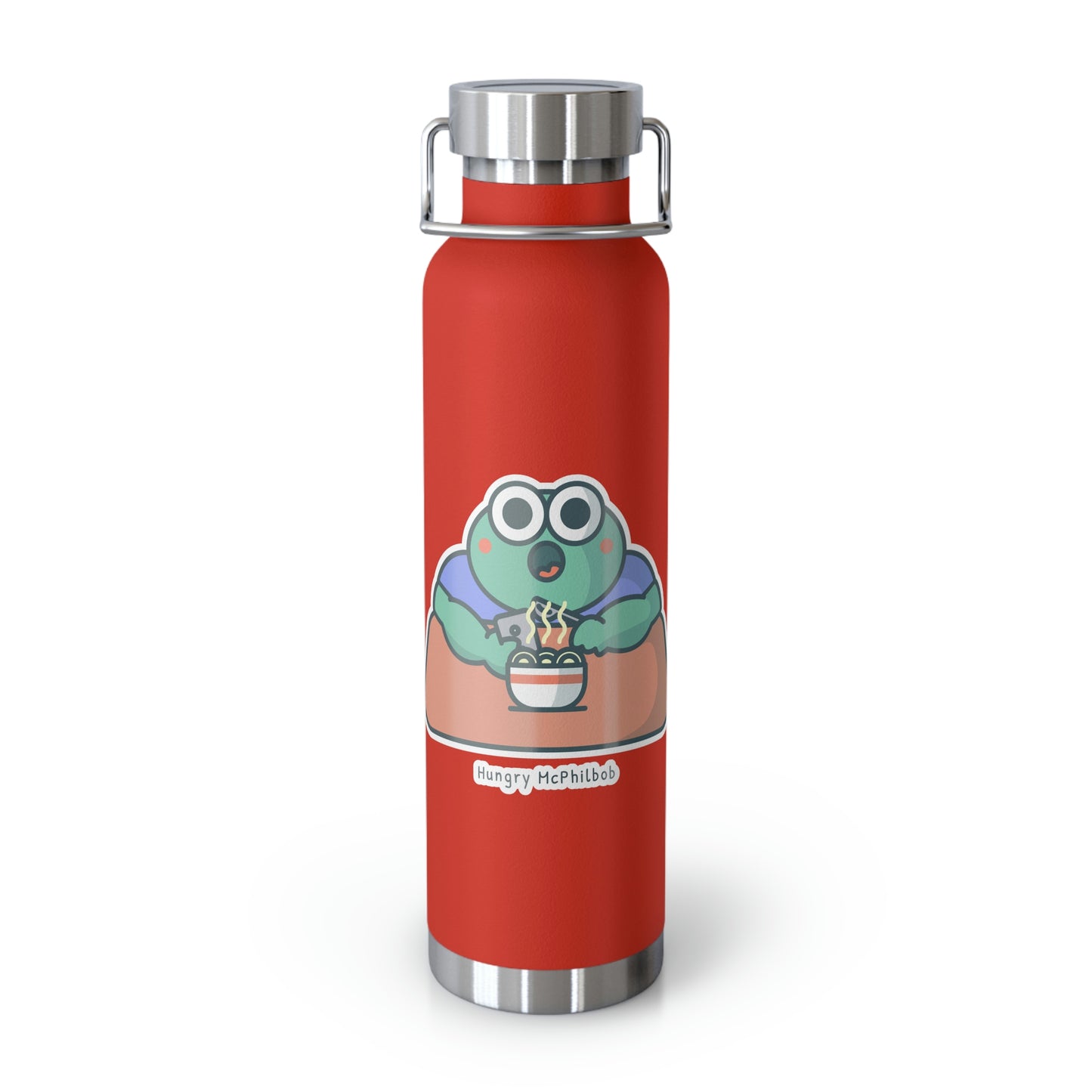 Hungry McPhilbob Copper Vacuum Insulated Bottle, 22oz