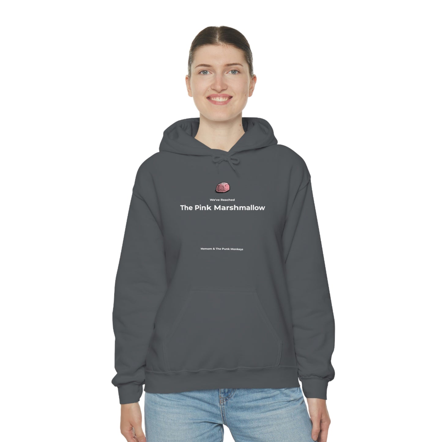 We've Reached the Pink Marshmallow Unisex Heavy Blend™ Hooded Sweatshirt