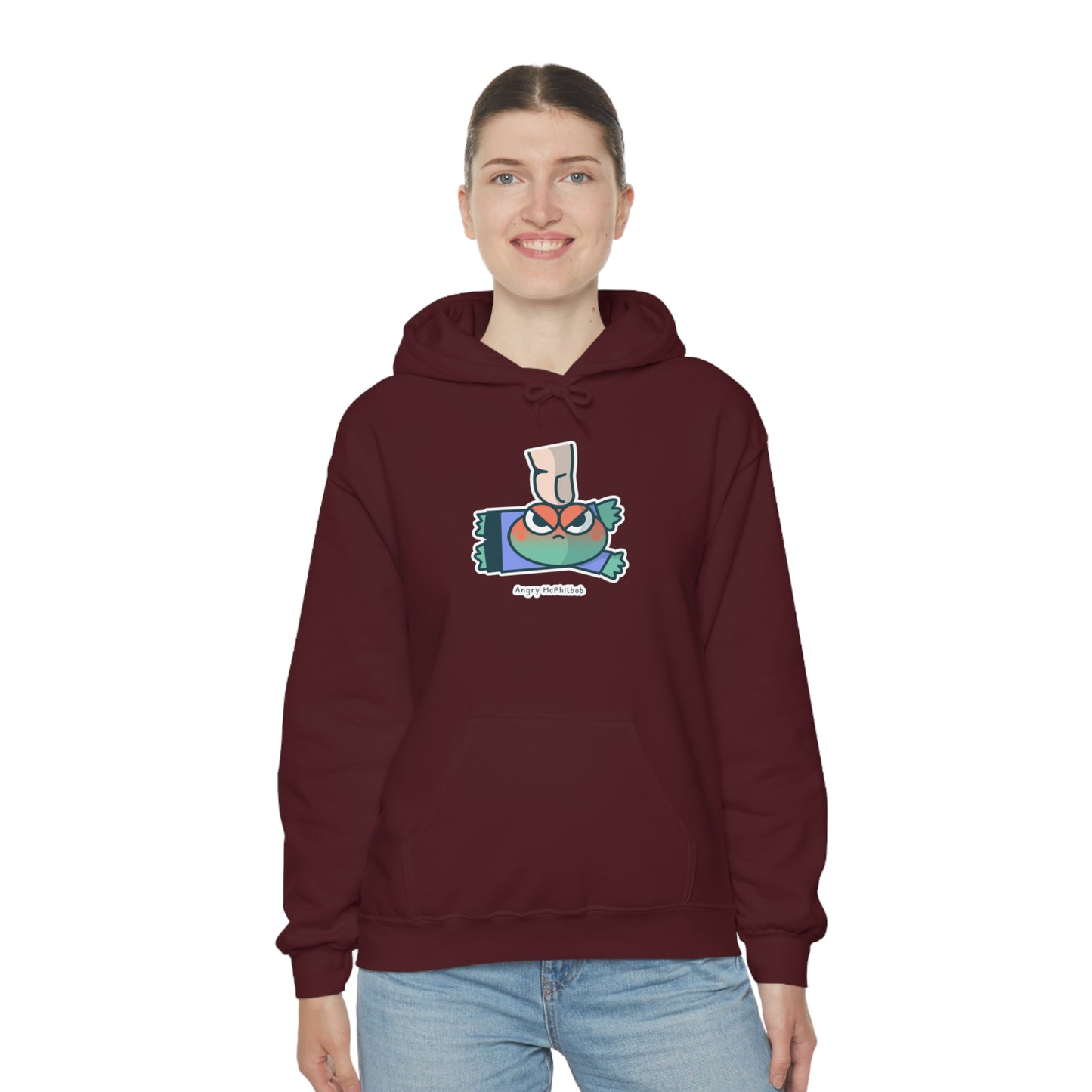 Angry McPhilbob Unisex Heavy Blend™ Hooded Sweatshirt