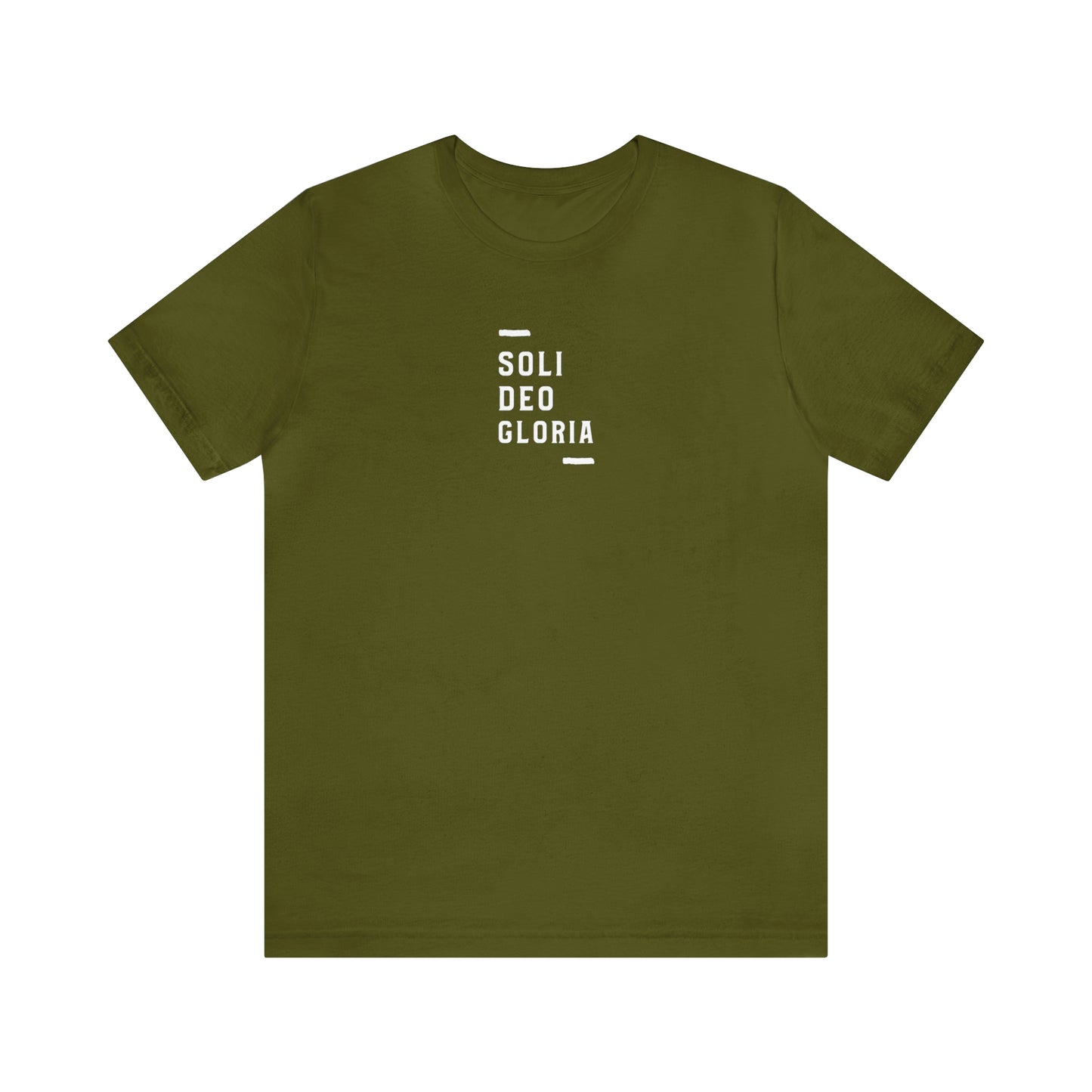 Soli Deo Gloria Simple Classical Unisex Jersey Short Sleeve Tee