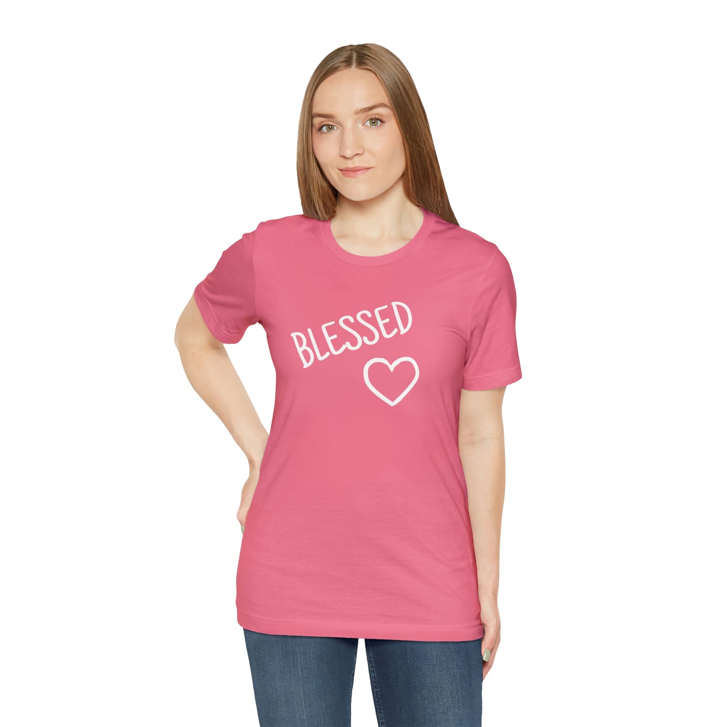 Blessed Heart Unisex Jersey Short Sleeve Tee