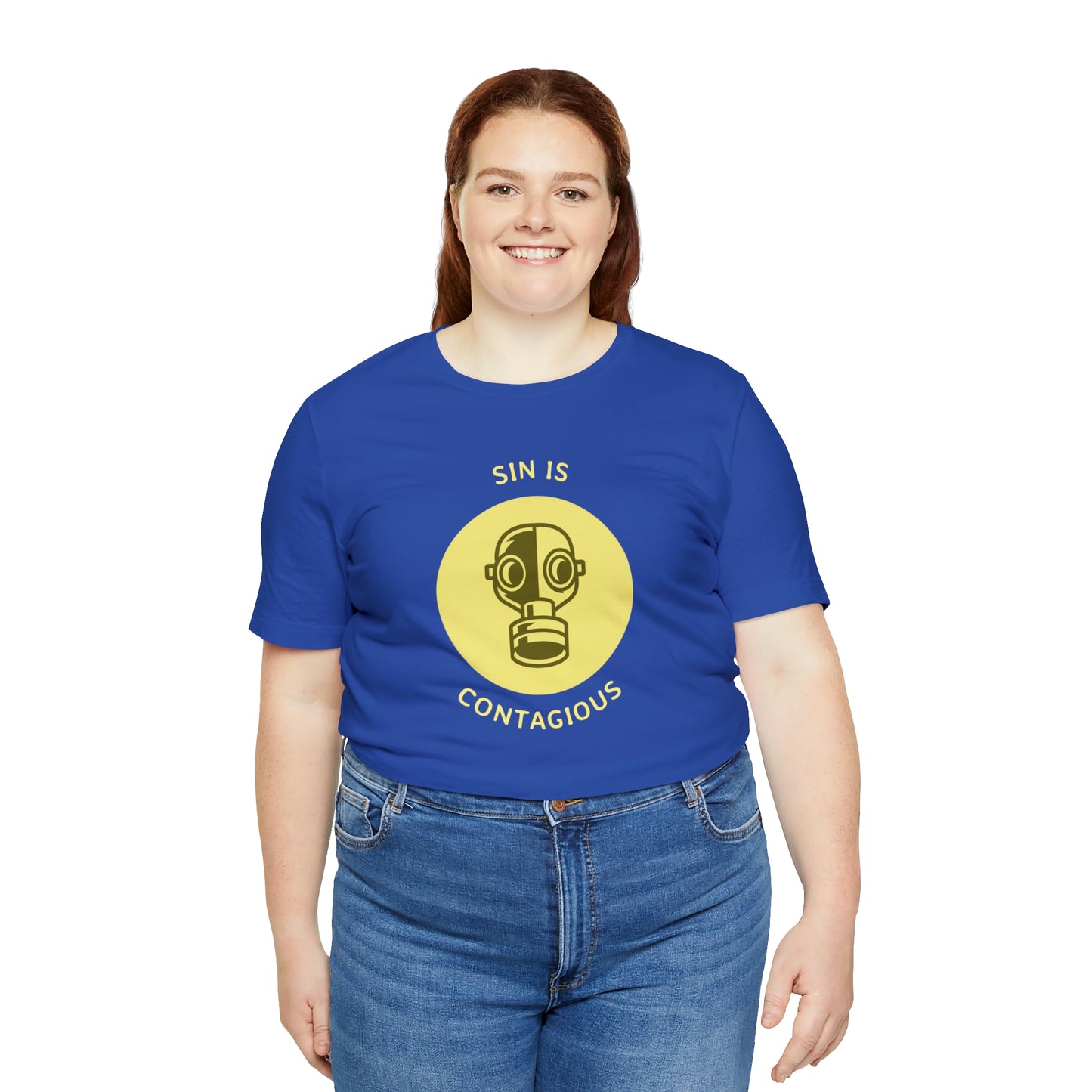 Sin is Contagious Unisex Jersey Short Sleeve Tee