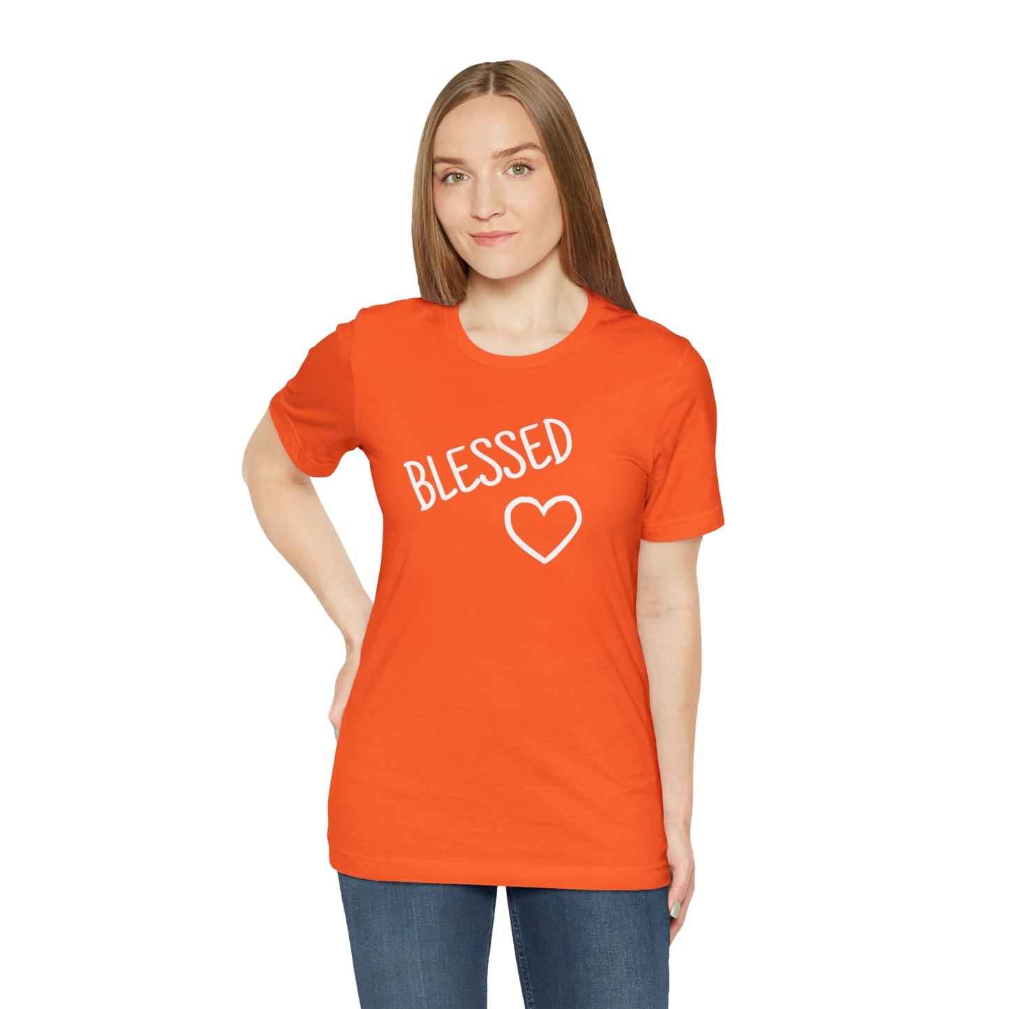 Blessed Heart Unisex Jersey Short Sleeve Tee