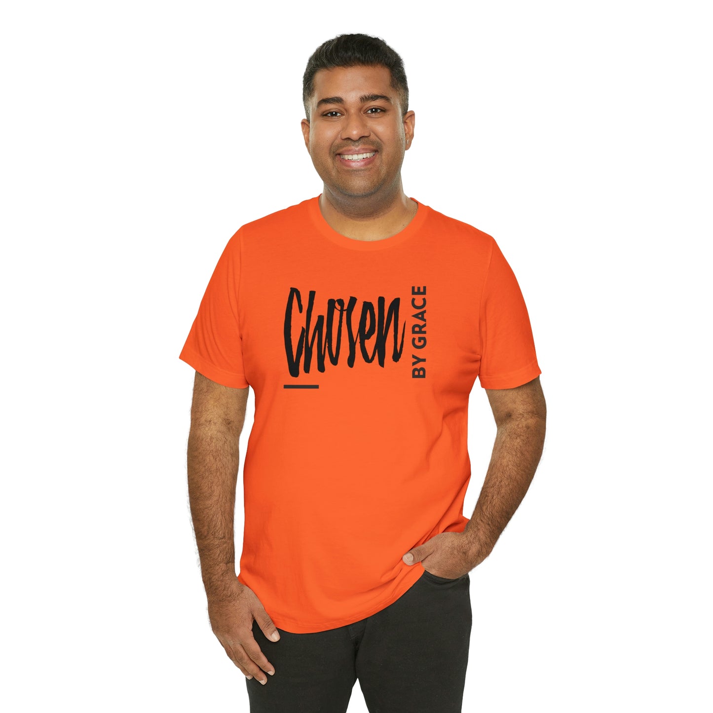 Chosen By Grace Sideways Unisex Jersey Short Sleeve Tee