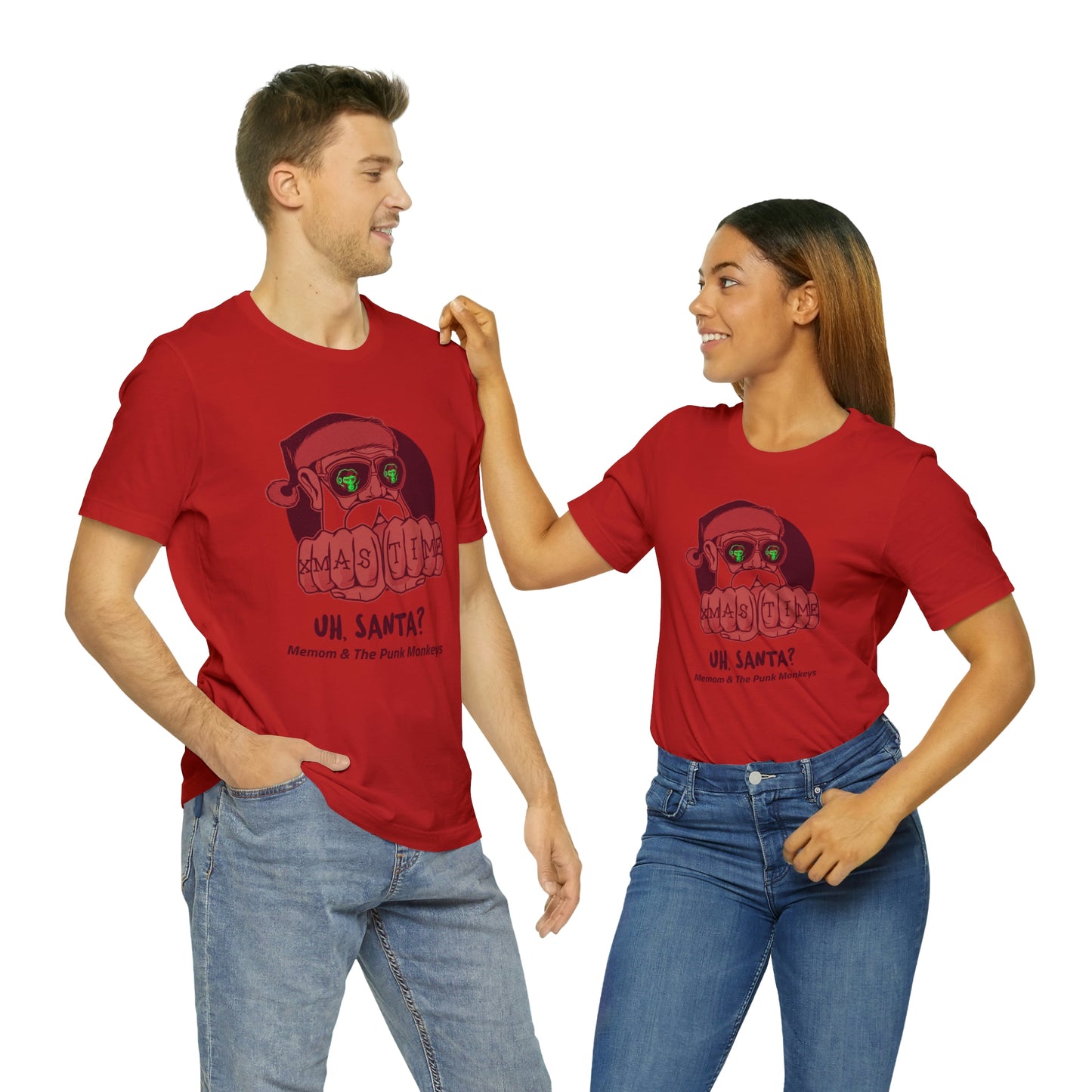 Uh, Santa? Unisex Jersey Short Sleeve Tee