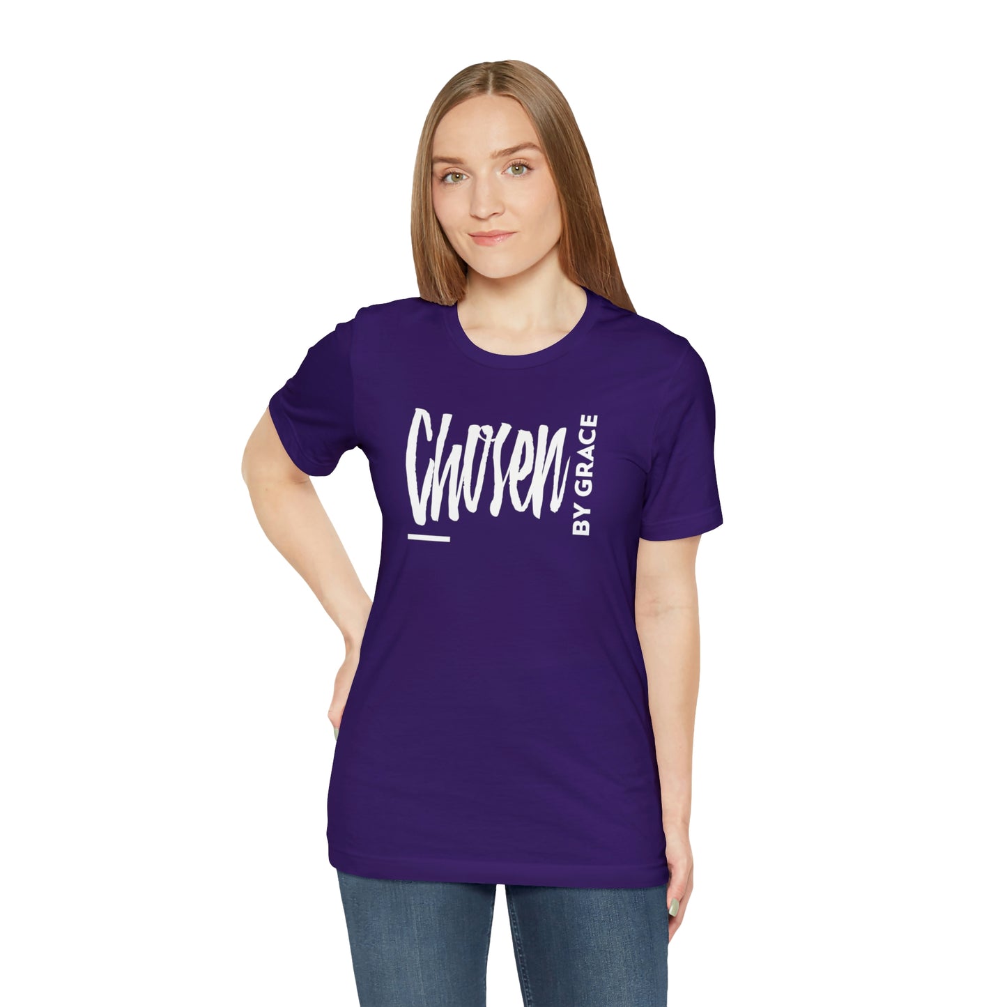 Chosen By Grace Sideways Unisex Jersey Short Sleeve Tee