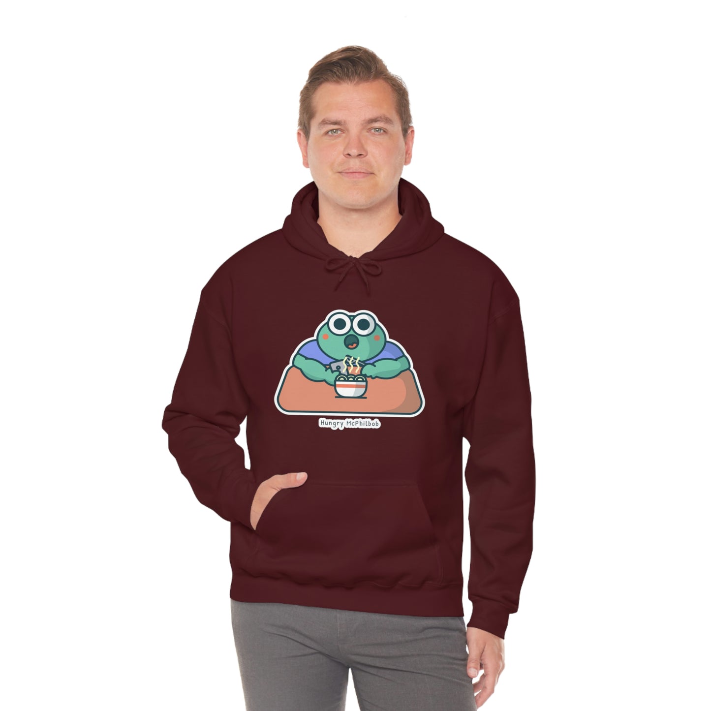 Hungry McPhilbob Unisex Heavy Blend™ Hooded Sweatshirt
