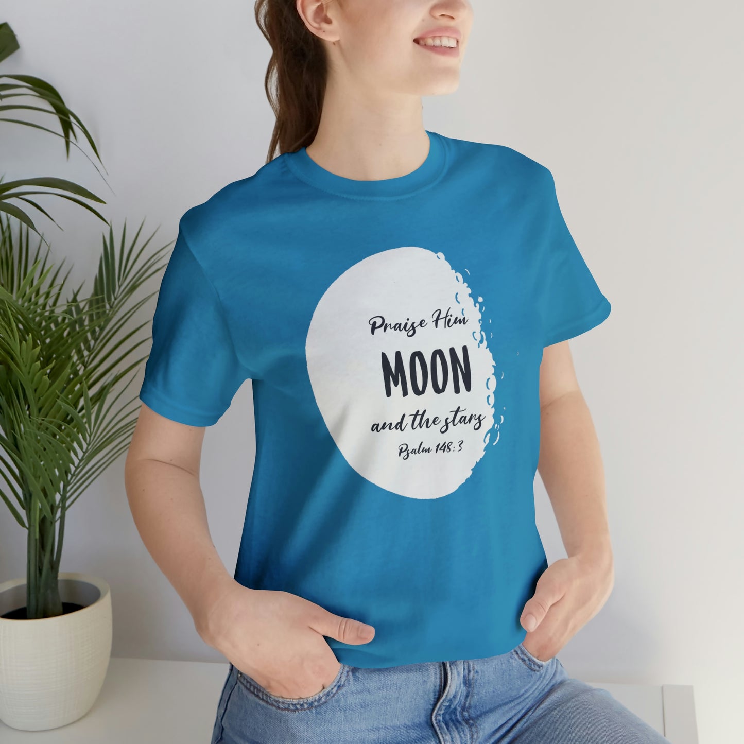 The Moon Unisex Jersey Short Sleeve Tee