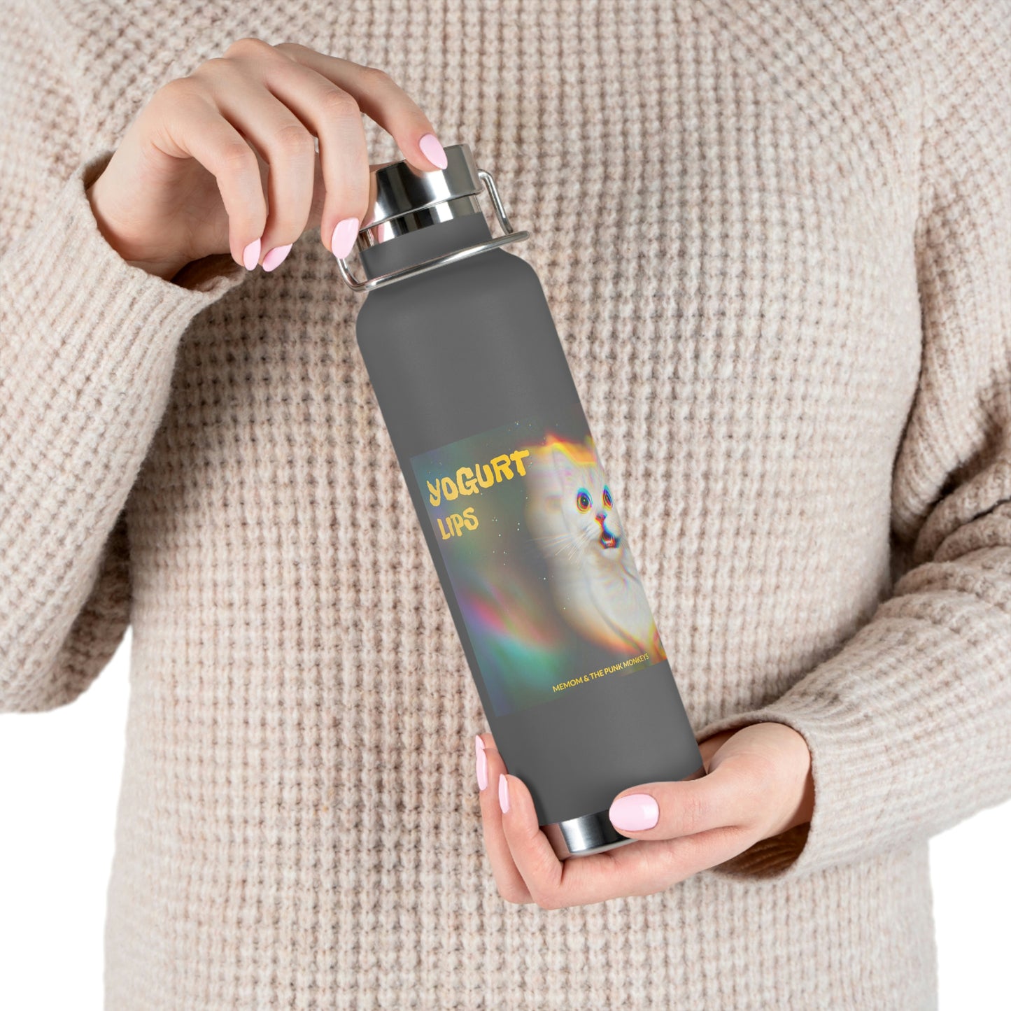 Yogurt Lips 22oz Vacuum Insulated Bottle