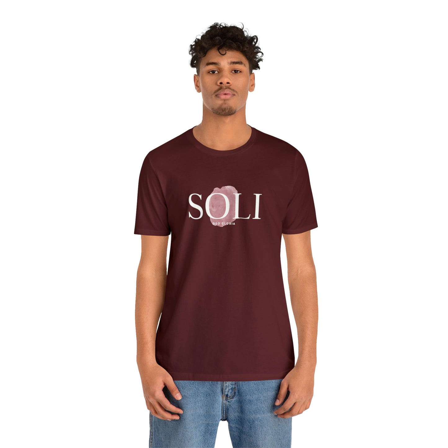 Soli Deo Gloria Paintbrush Unisex Jersey Short Sleeve Tee