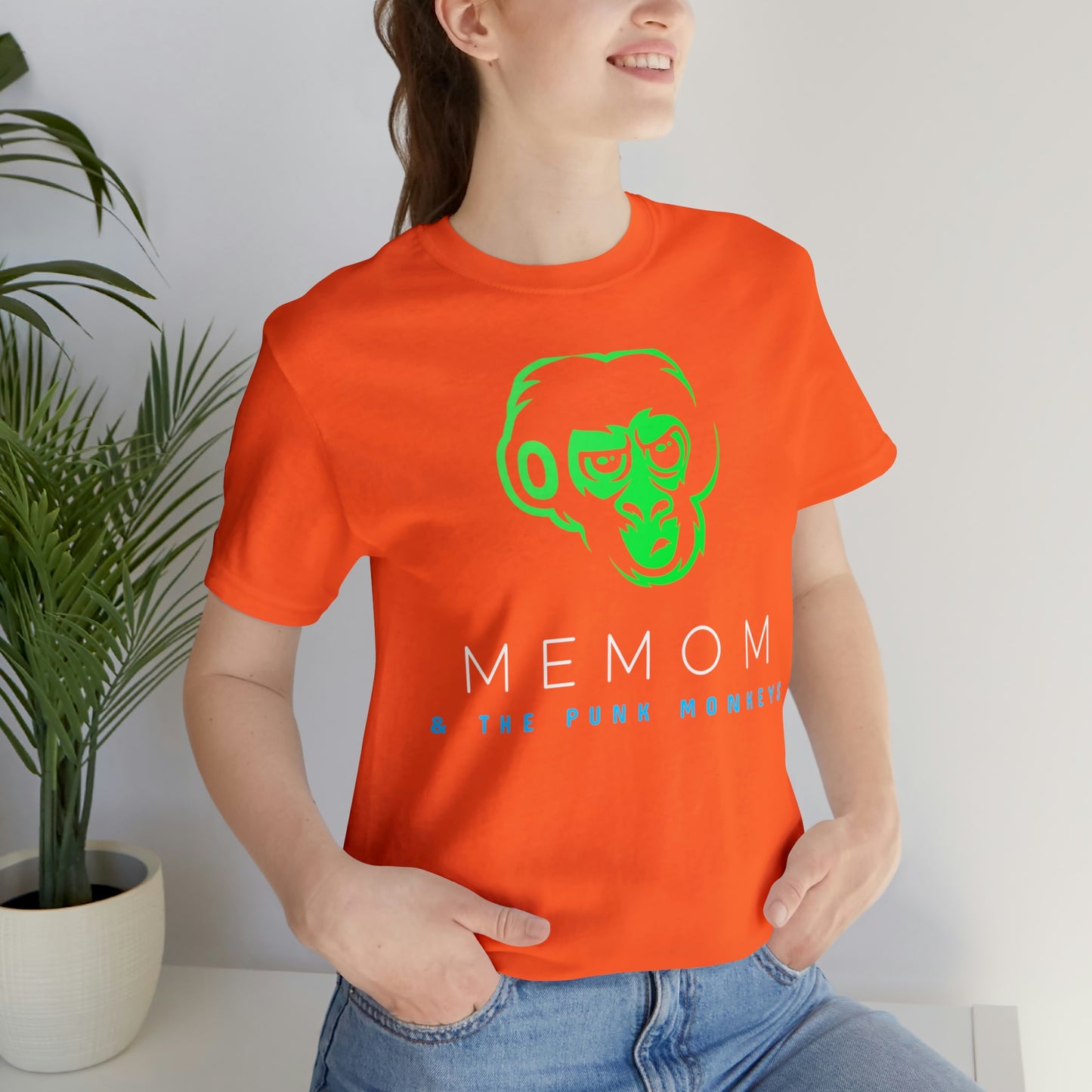 Memom and the Punk Monkeys Logo Unisex Jersey Short Sleeve Tee