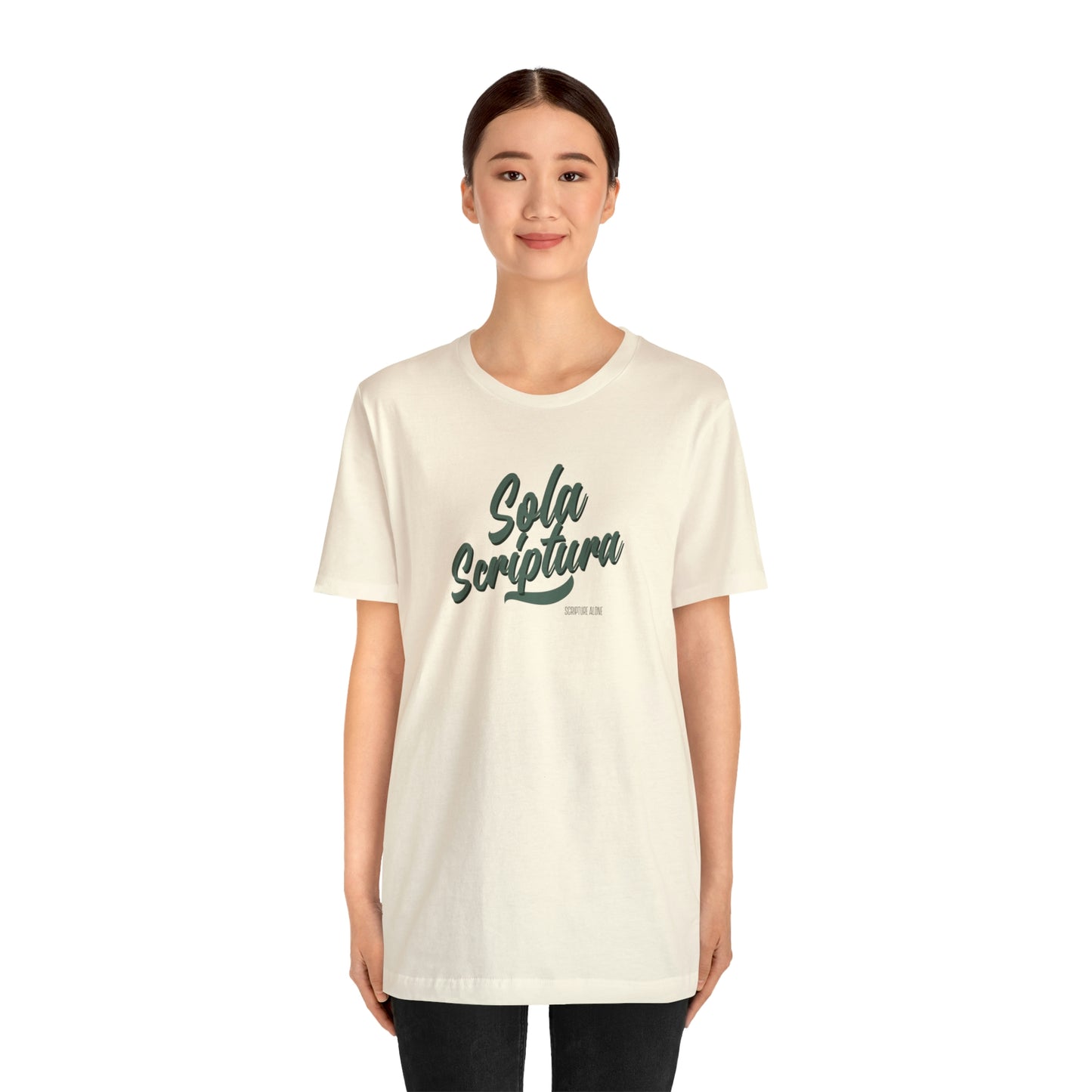 Sola Scriptura Unisex Jersey Short Sleeve Tee