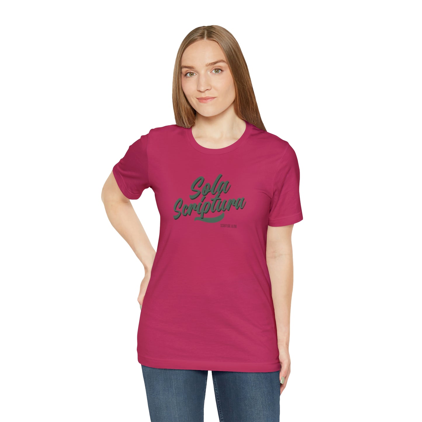 Sola Scriptura Unisex Jersey Short Sleeve Tee