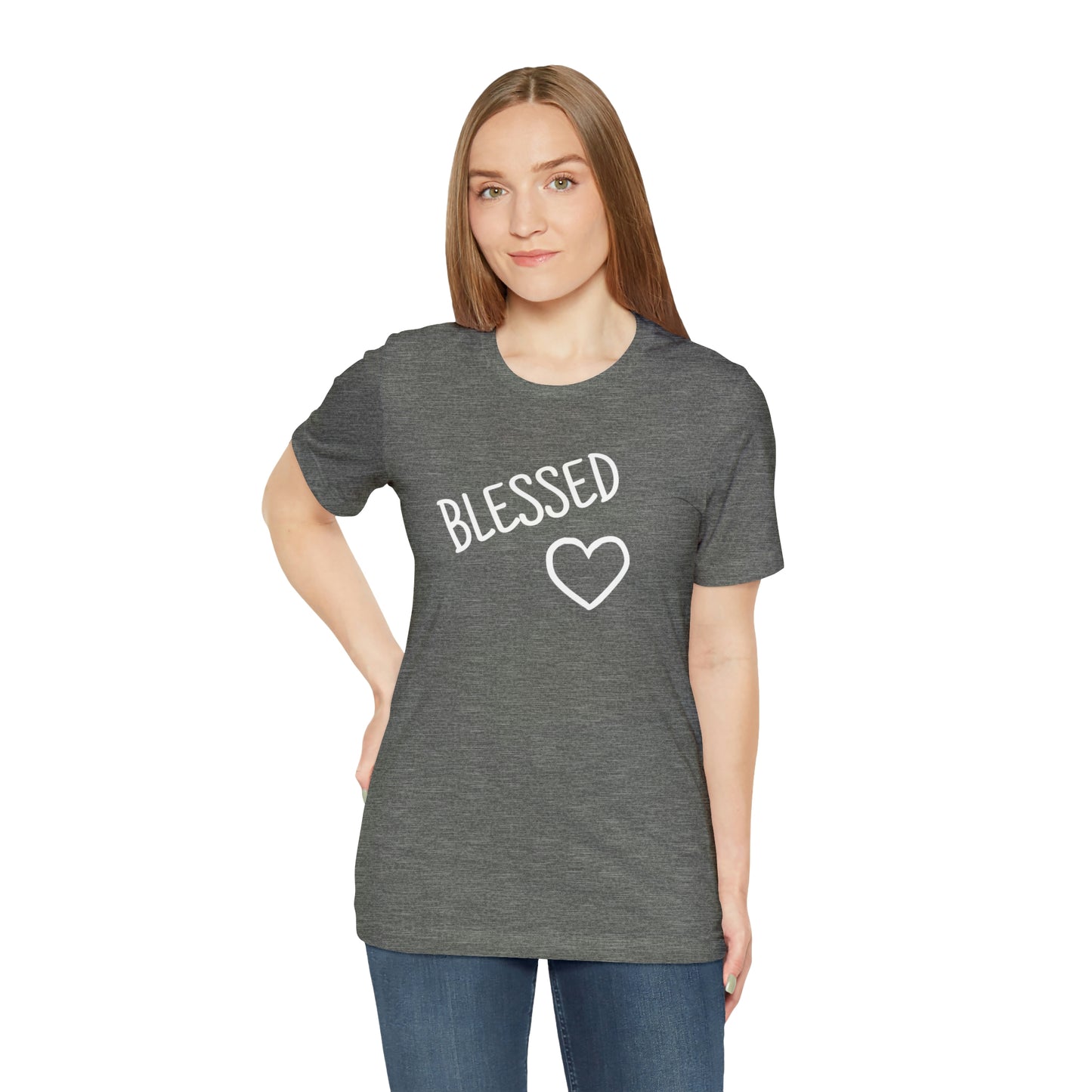 Blessed Heart Unisex Jersey Short Sleeve Tee