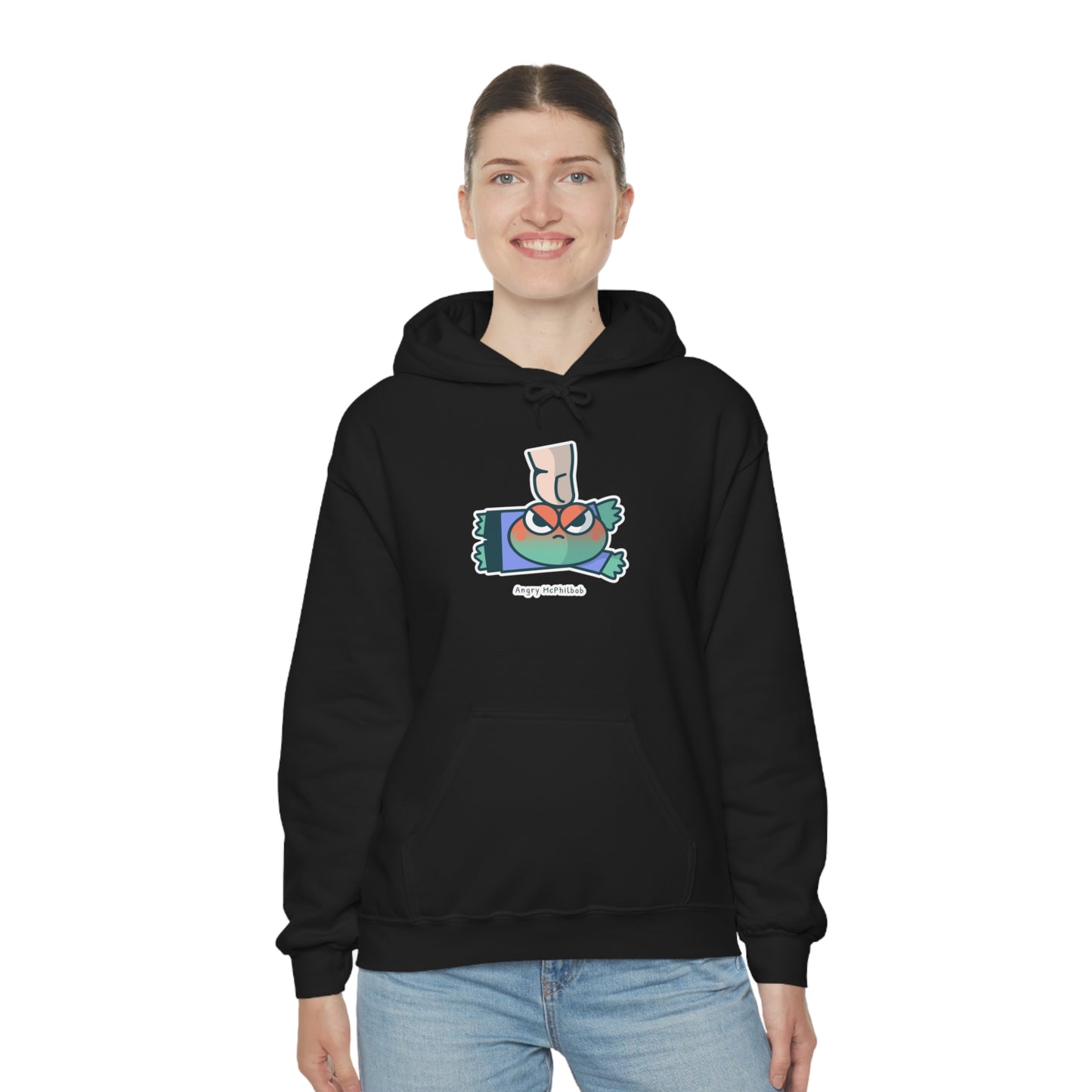 Angry McPhilbob Unisex Heavy Blend™ Hooded Sweatshirt