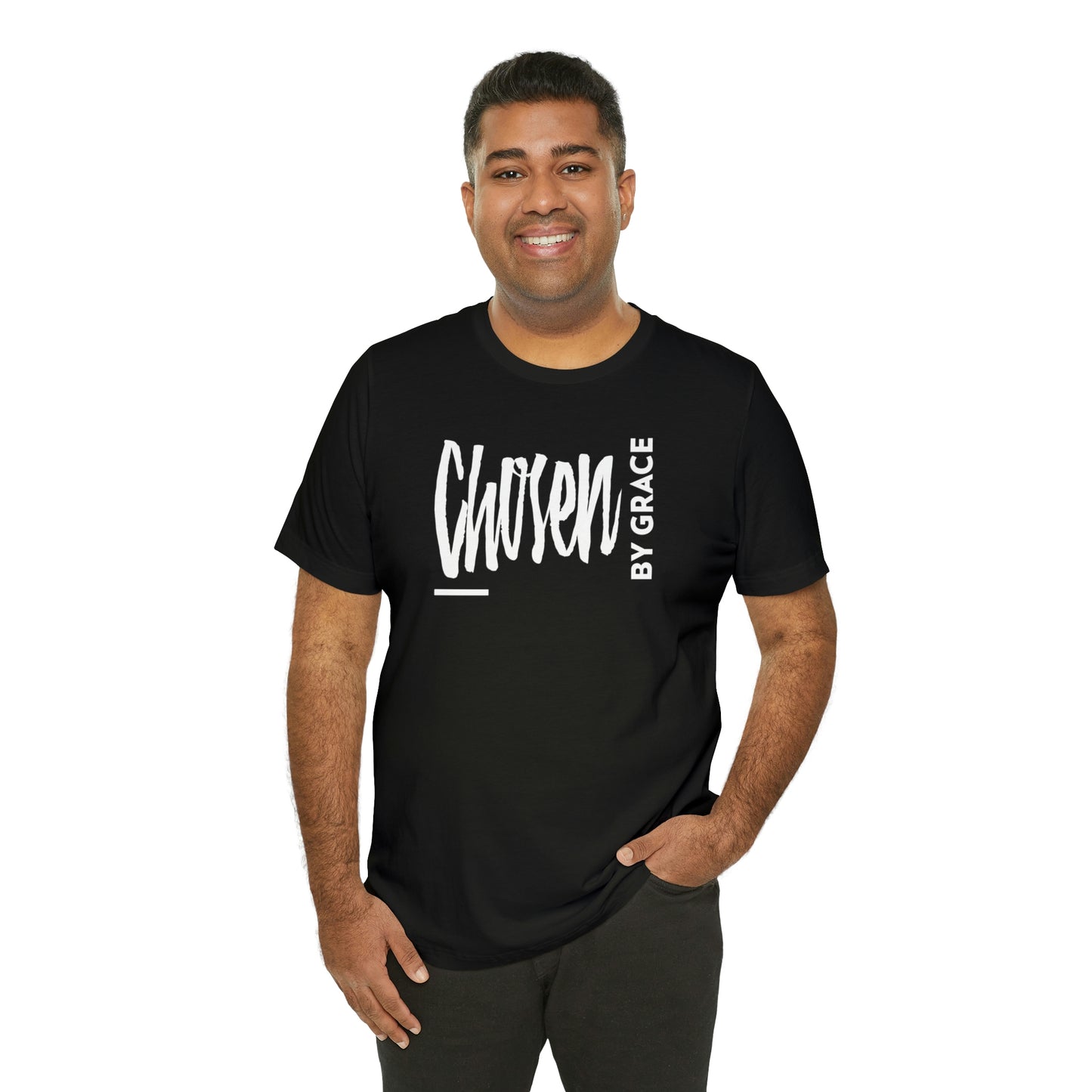 Chosen By Grace Sideways Unisex Jersey Short Sleeve Tee