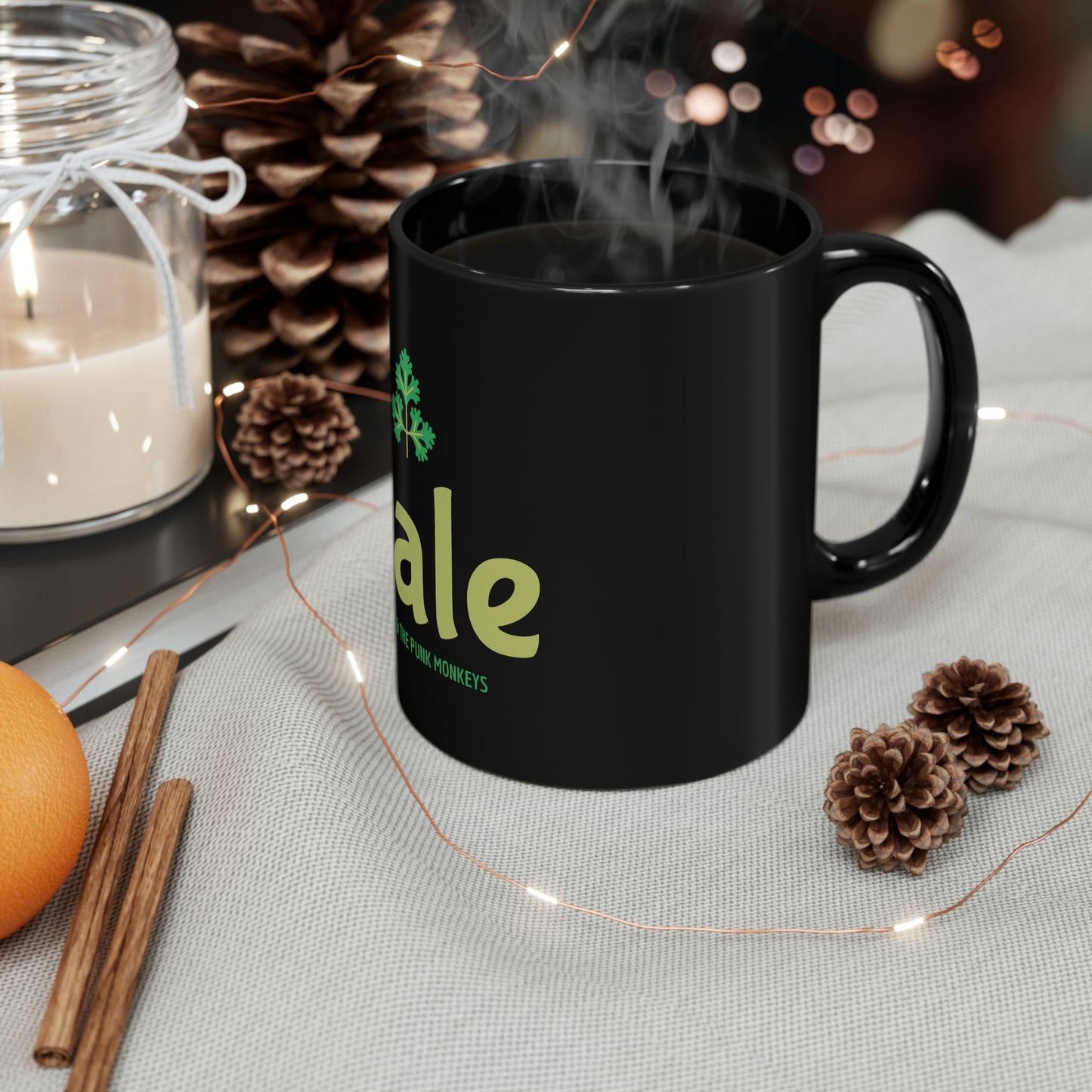 Kale 11oz Black Mug