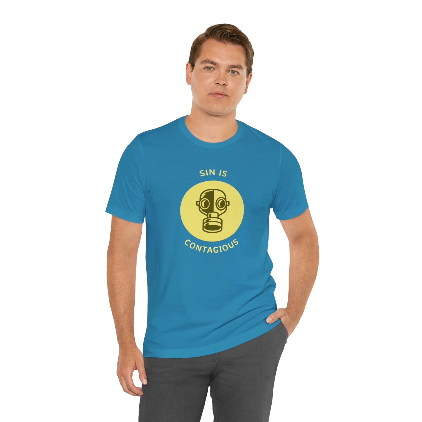 Sin is Contagious Unisex Jersey Short Sleeve Tee