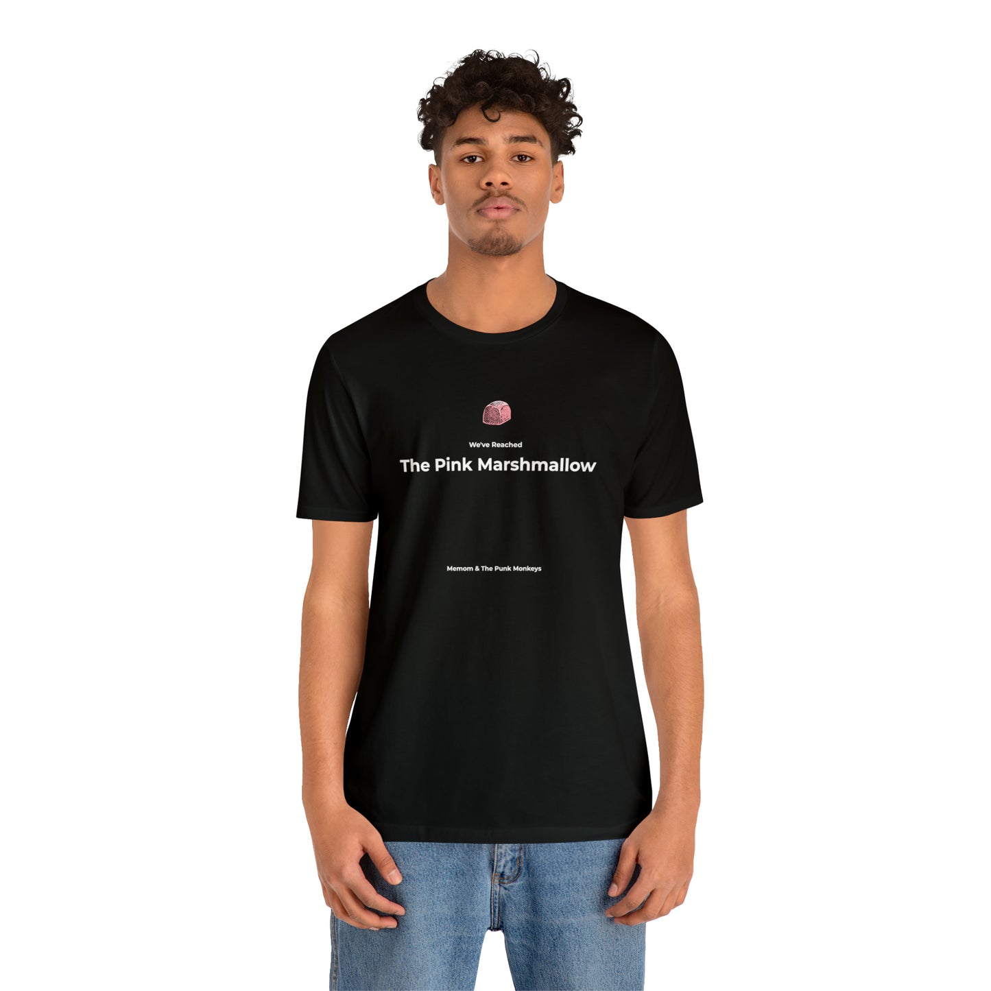 We've Reached the Pink Marshmallow Unisex Jersey Short Sleeve Tee
