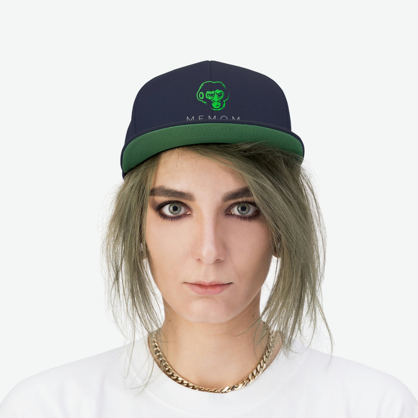 Memom & The Punk Monkeys Unisex Flat Bill Hat