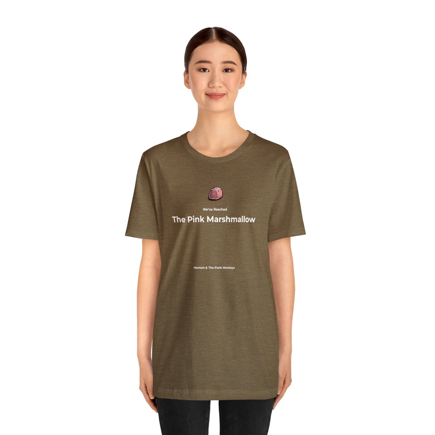 We've Reached the Pink Marshmallow Unisex Jersey Short Sleeve Tee