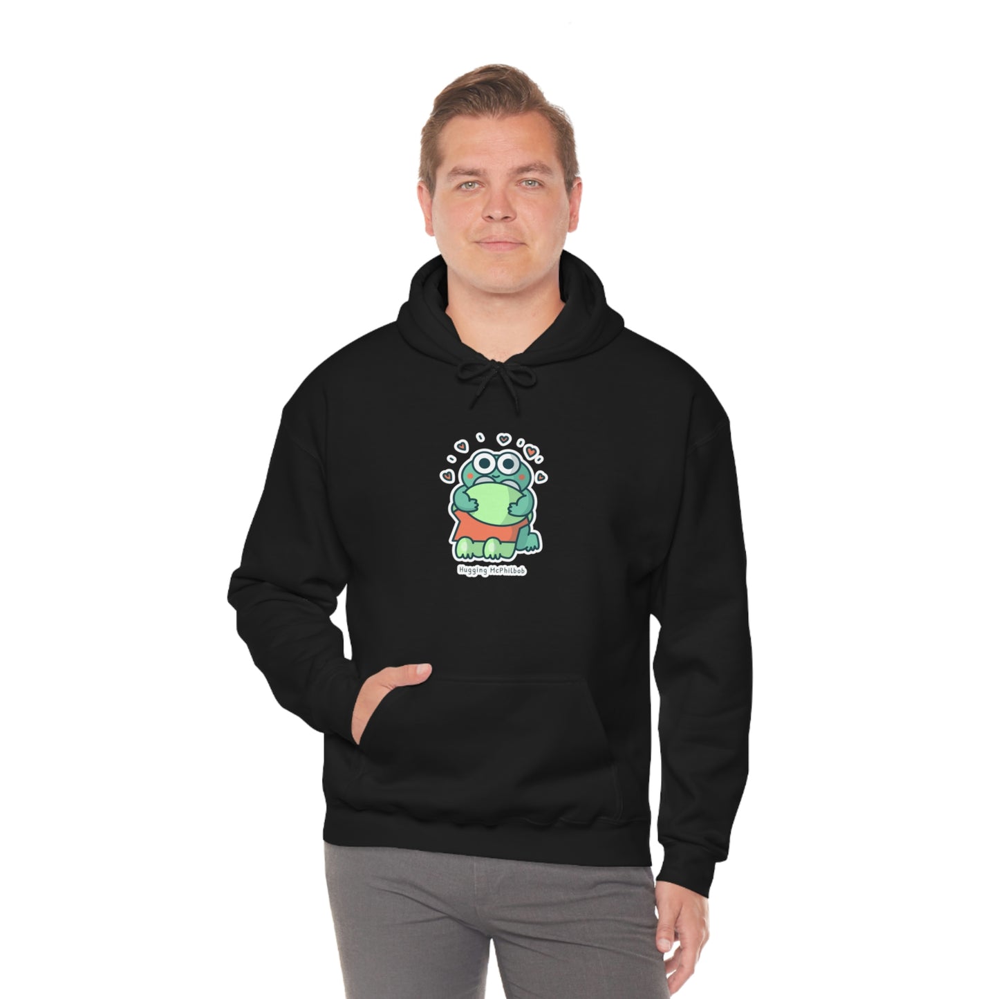 Hugging McPhilbob Unisex Heavy Blend™ Hooded Sweatshirt
