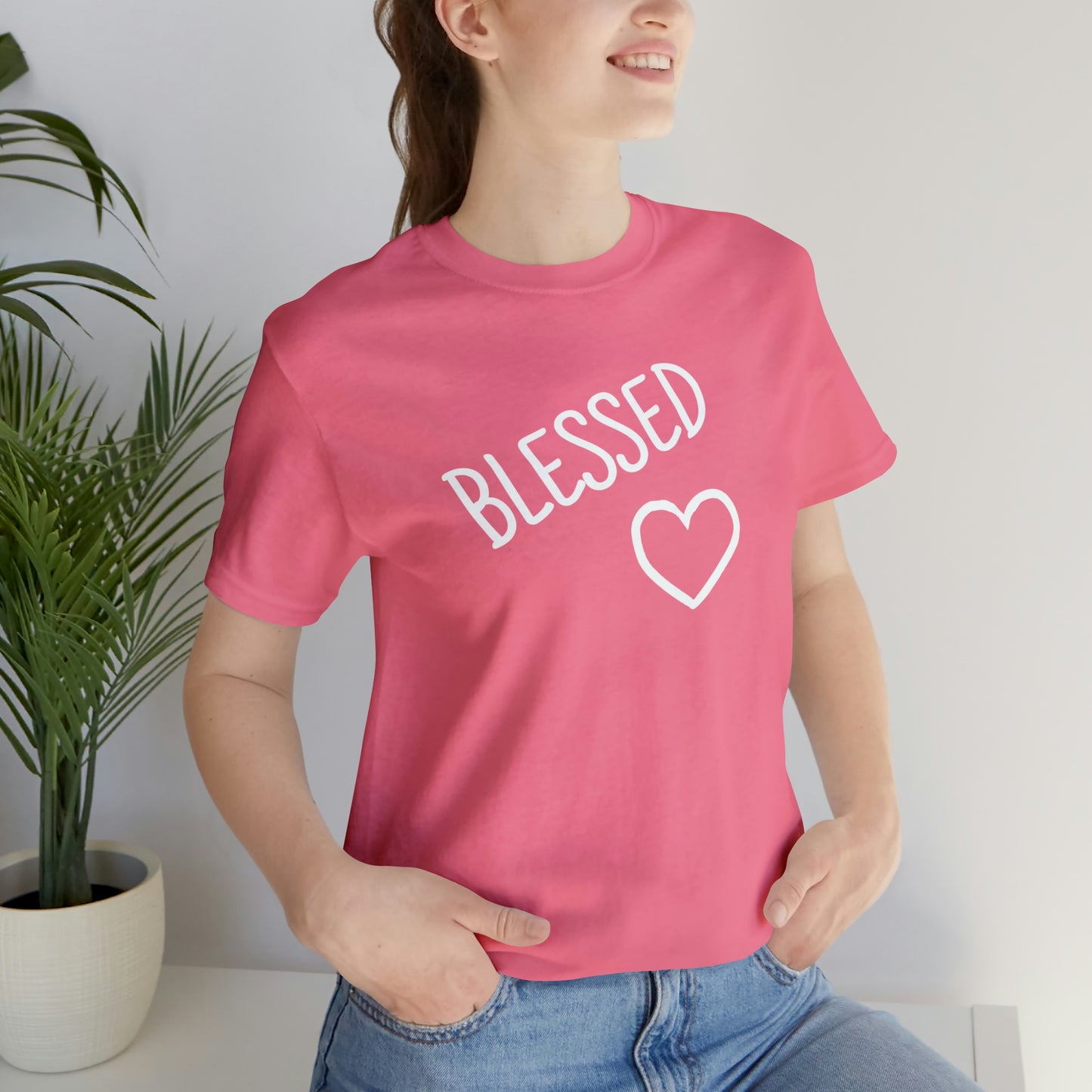Blessed Heart Unisex Jersey Short Sleeve Tee
