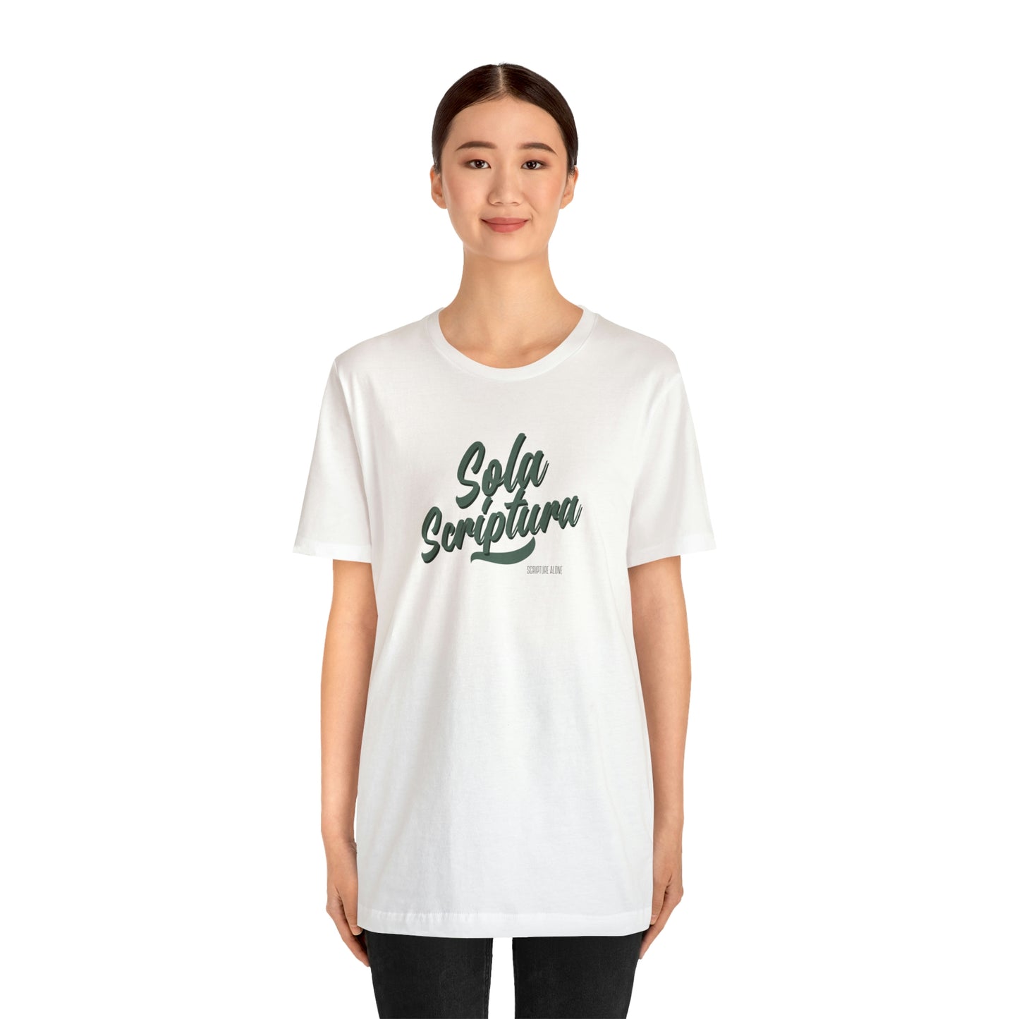 Sola Scriptura Unisex Jersey Short Sleeve Tee