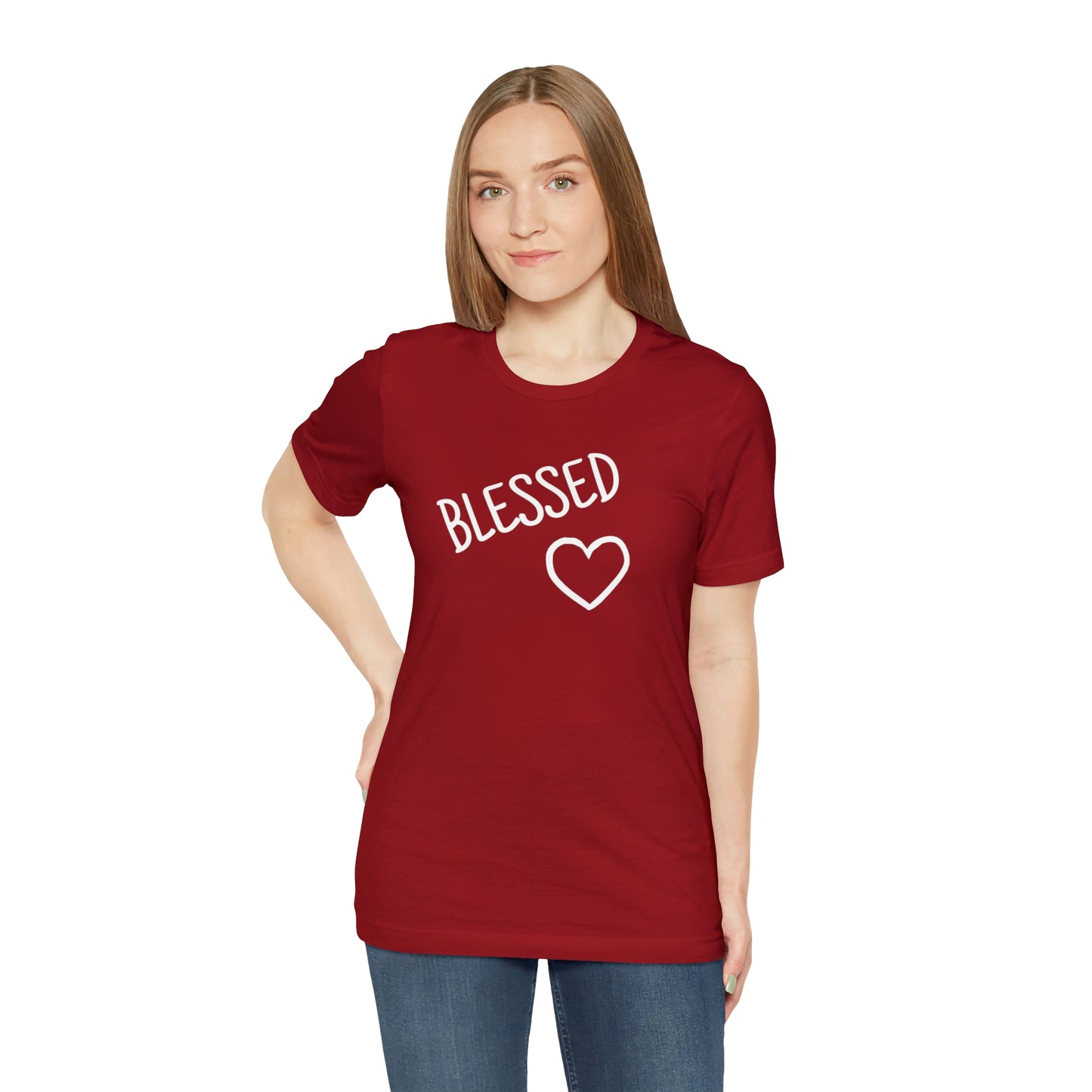 Blessed Heart Unisex Jersey Short Sleeve Tee