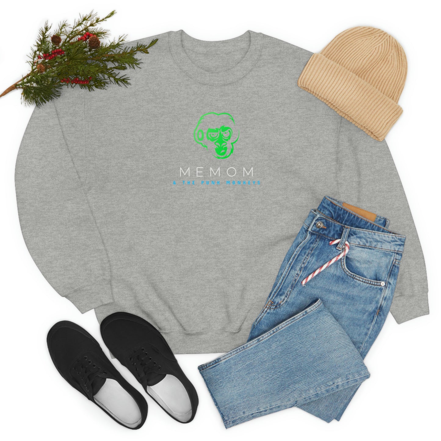 Memom and the Punk Monkeys Unisex Heavy Blend™ Crewneck Sweatshirt