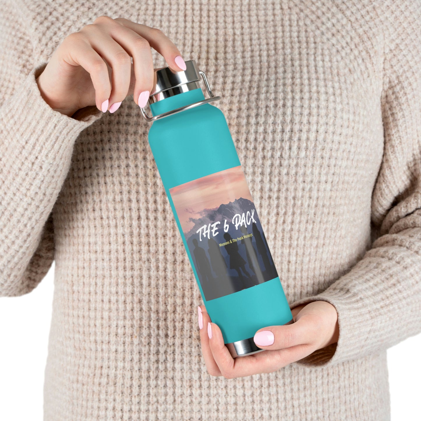The 6 Pack Copper Vacuum Insulated Bottle, 22oz