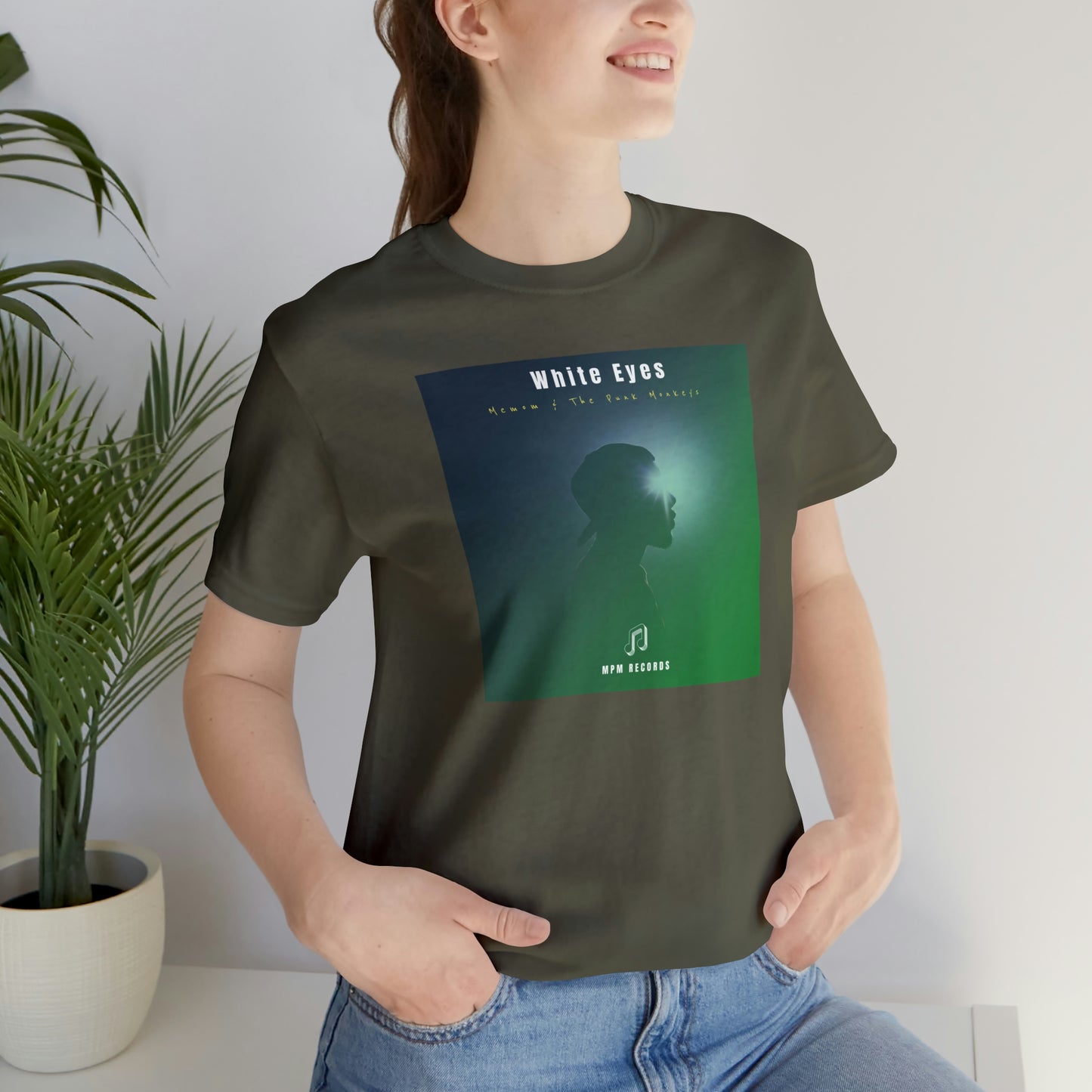 White Eyes Unisex Jersey Short Sleeve Tee