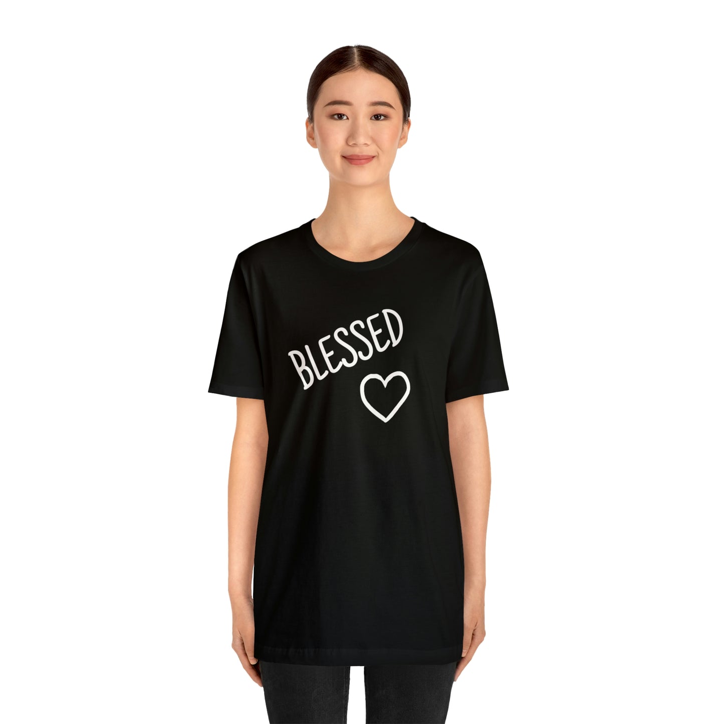 Blessed Heart Unisex Jersey Short Sleeve Tee